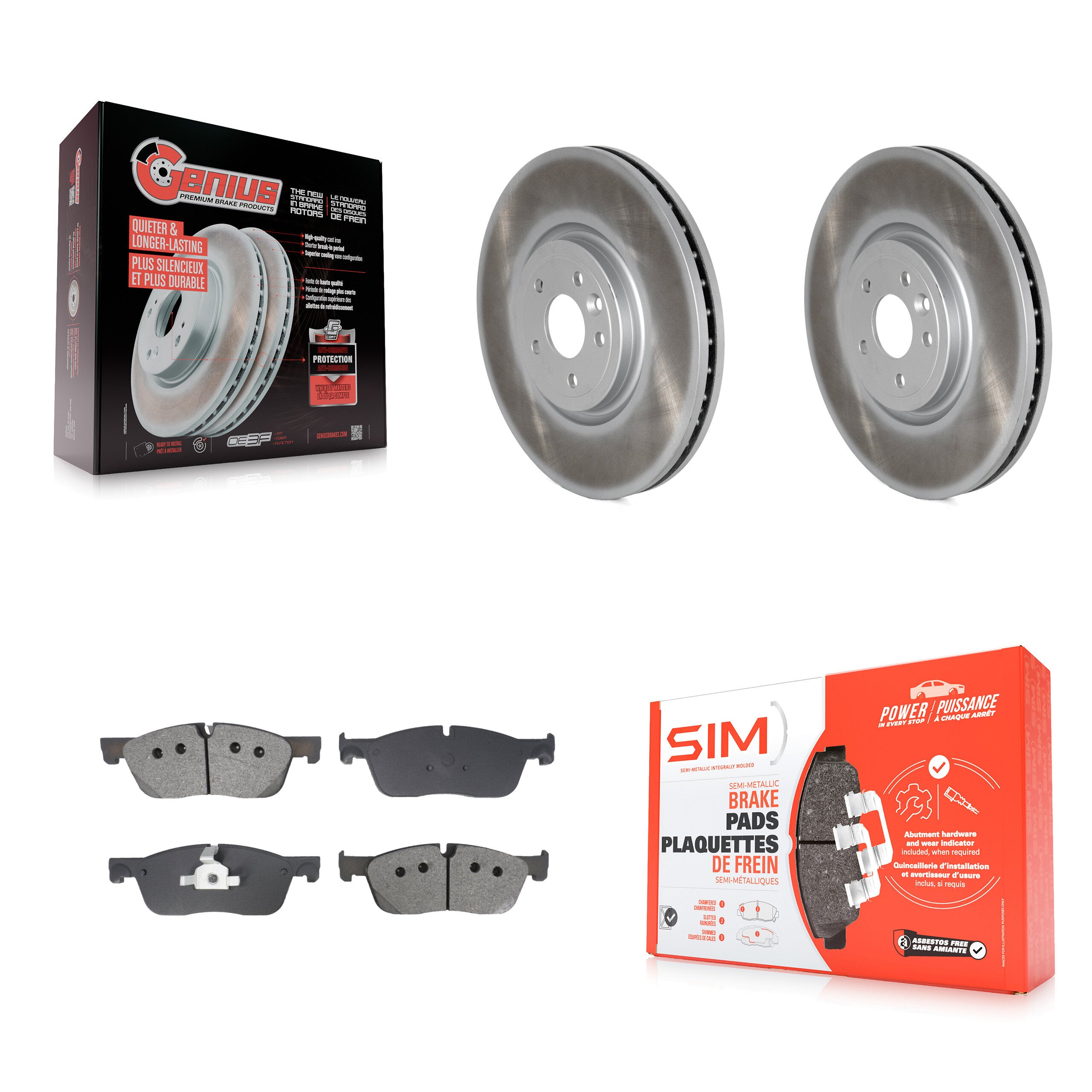 Transit Auto KGS-102686 Disc Brake Kit for 2019 Jaguar XF - Front