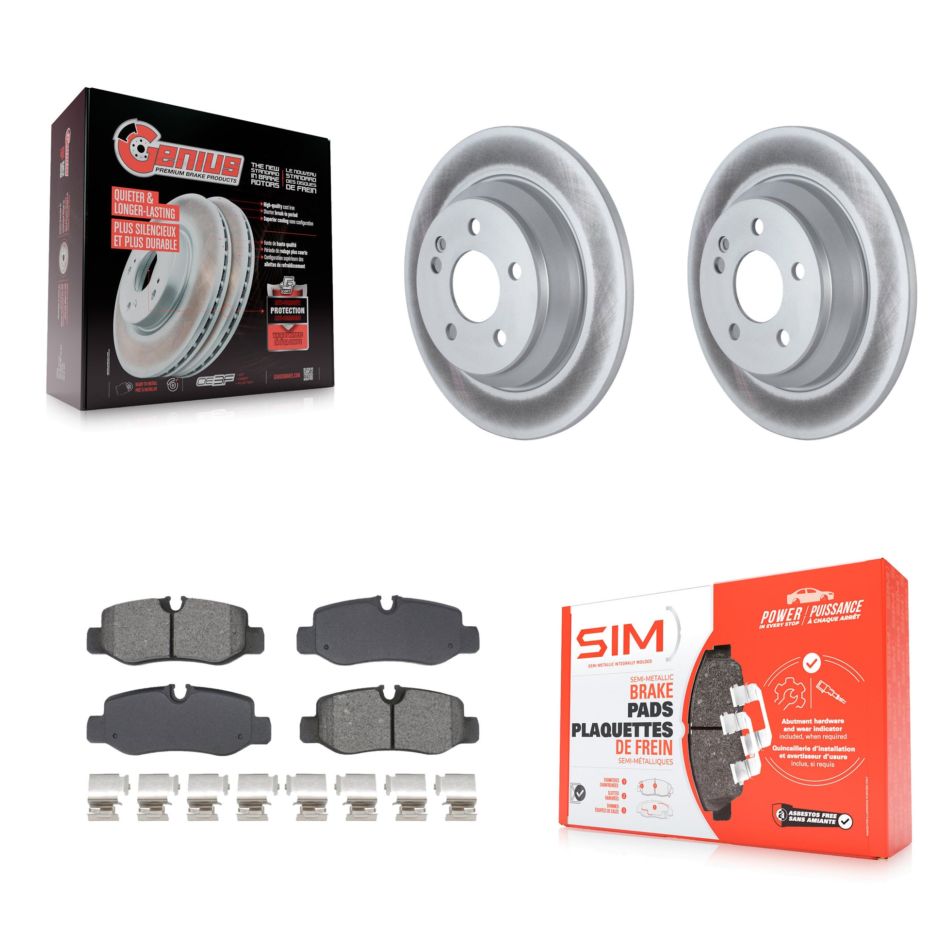 Transit Auto KGS-102697 Disc Brake Kit for 2016-2021 Mercedes-Benz Metris - Rear