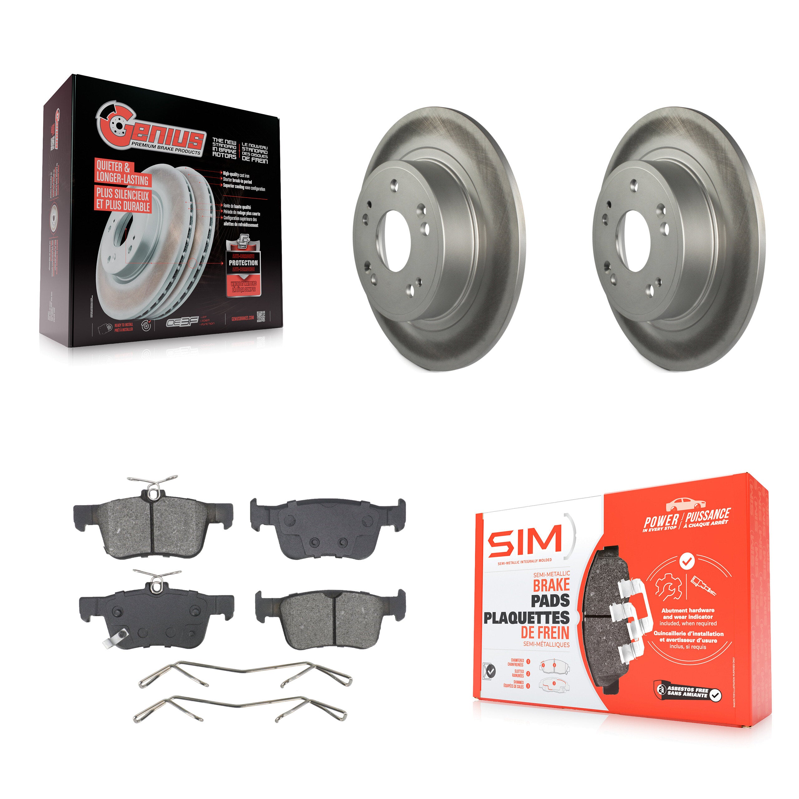 Transit Auto KGS-102705 Disc Brake Kit for 2018-2024 Honda Accord - Rear