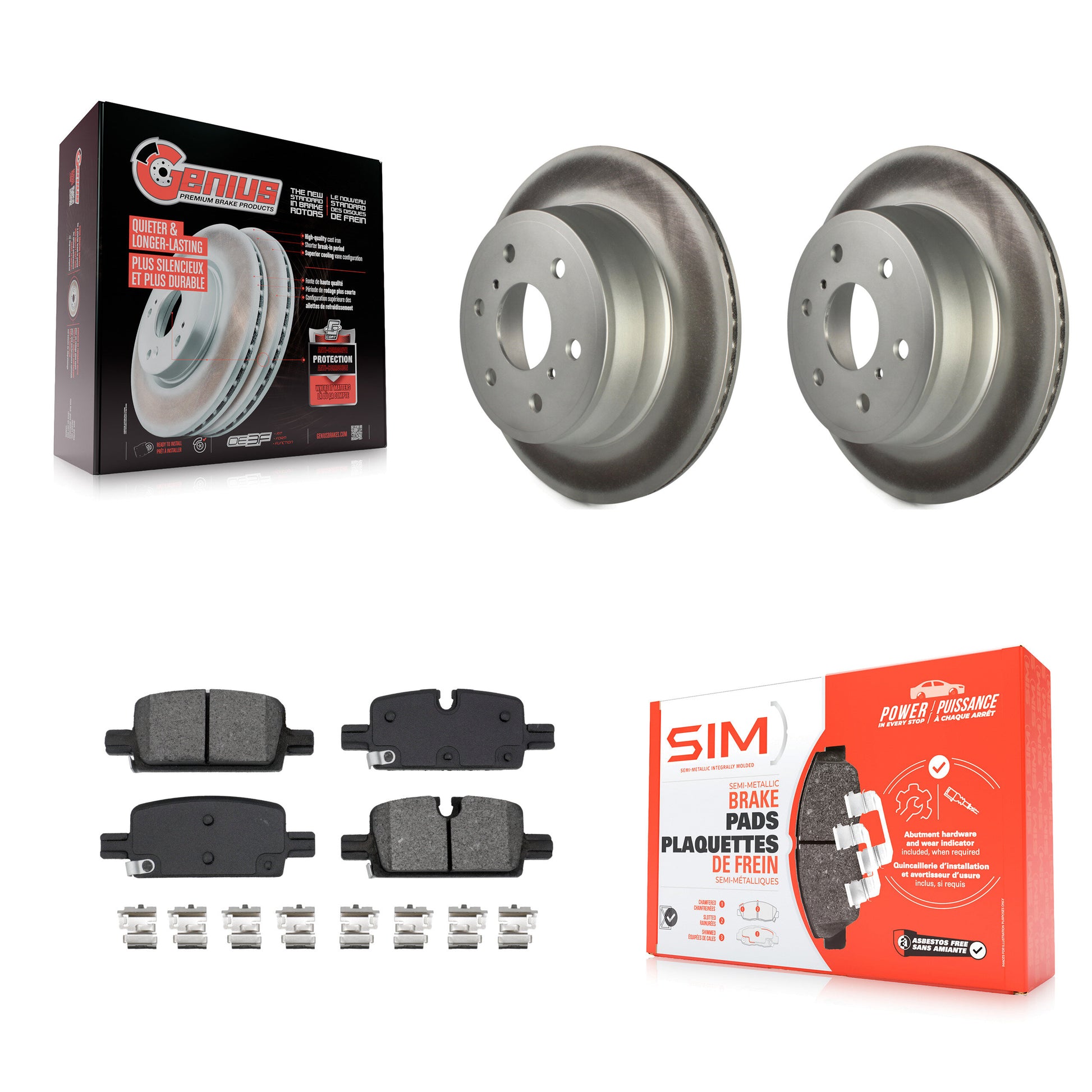 Transit Auto KGS-102709 Disc Brake Kit for 2019 GMC Sierra 1500 - Rear