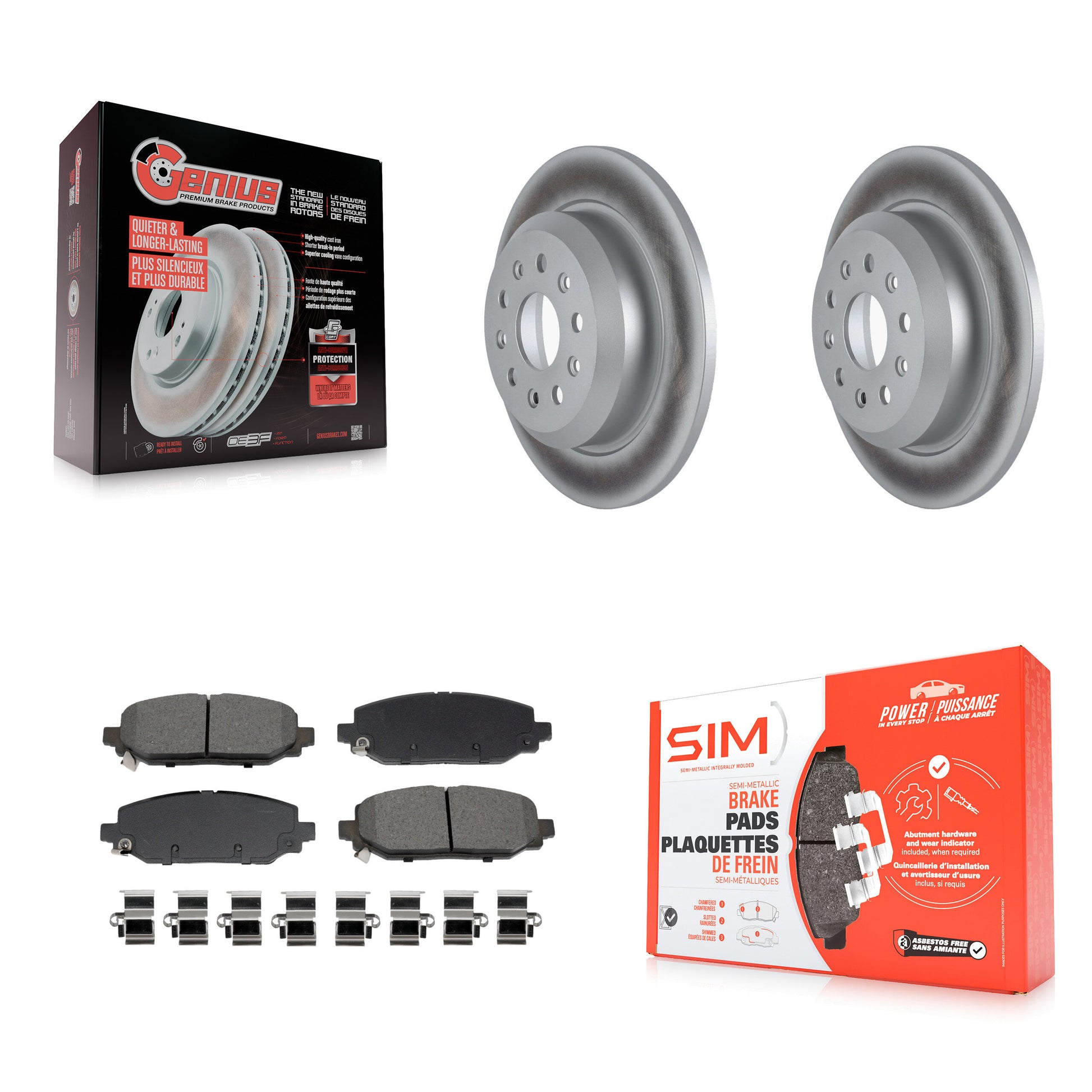 Transit Auto KGS-102710 Disc Brake Kit for 2018-2020 Jeep Wrangler - Rear