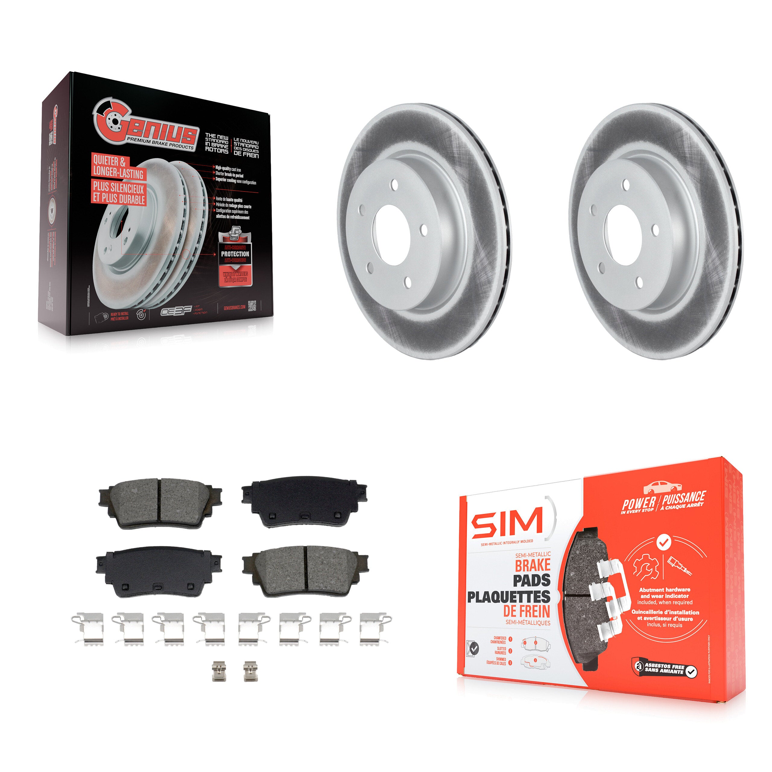 Transit Auto KGS-102714 Disc Brake Kit for 2021-2023 Nissan Rogue - Rear