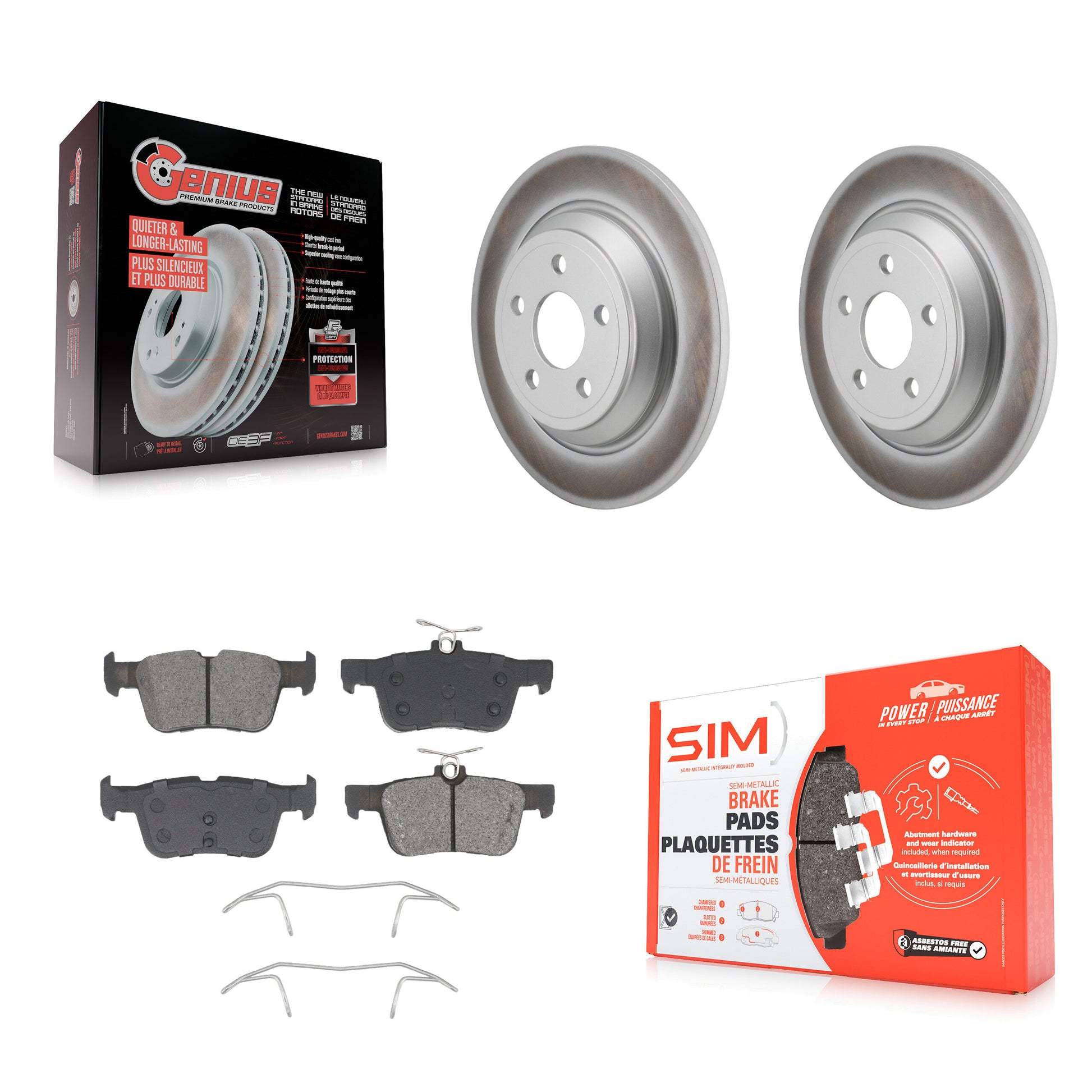 Transit Auto KGS-102729 Disc Brake Kit for 2022-2023 Ford Maverick - Rear