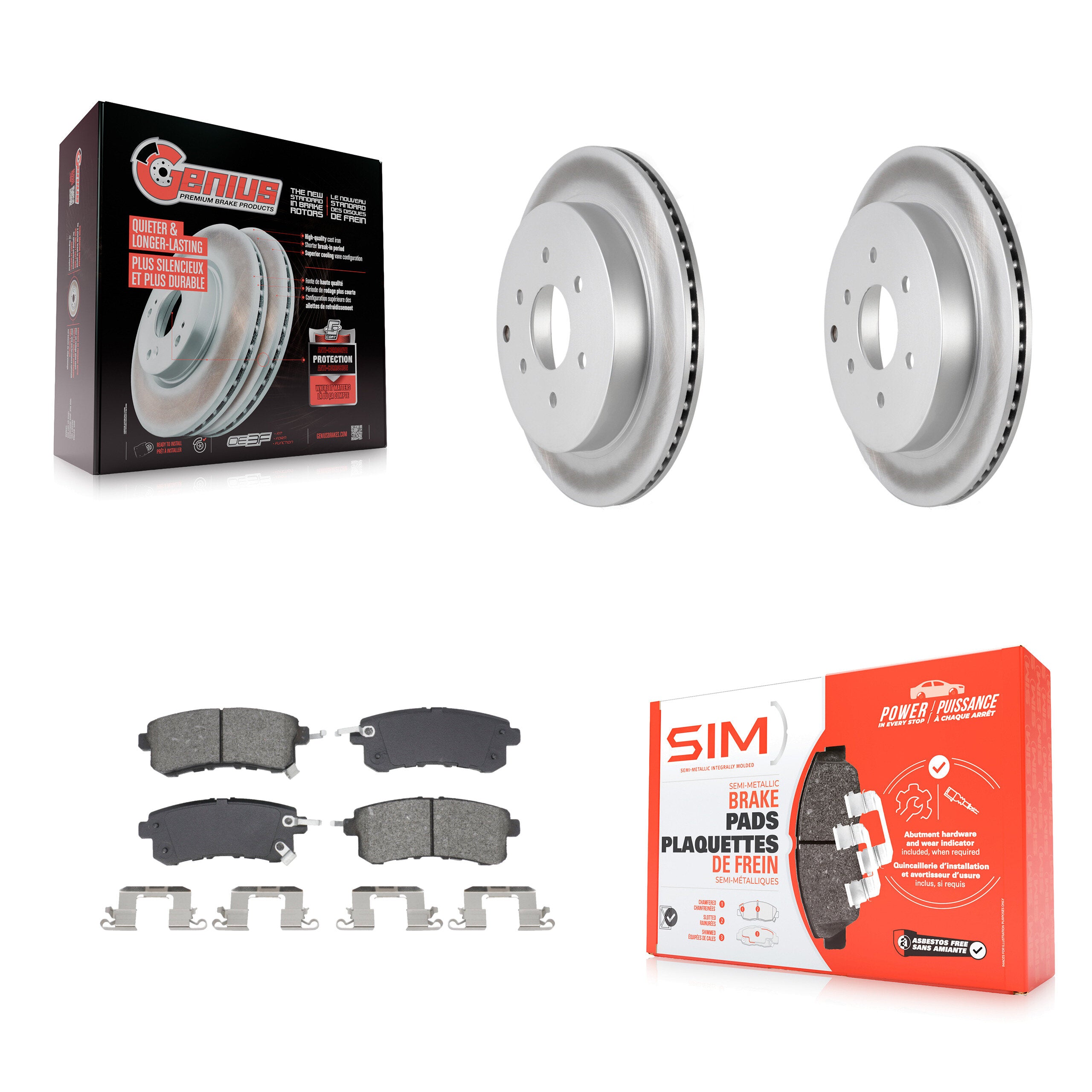 Transit Auto KGS-102730 Disc Brake Kit for 2011-2024 Nissan Armada, INFINITI QX80, INFINITI QX56 - Rear