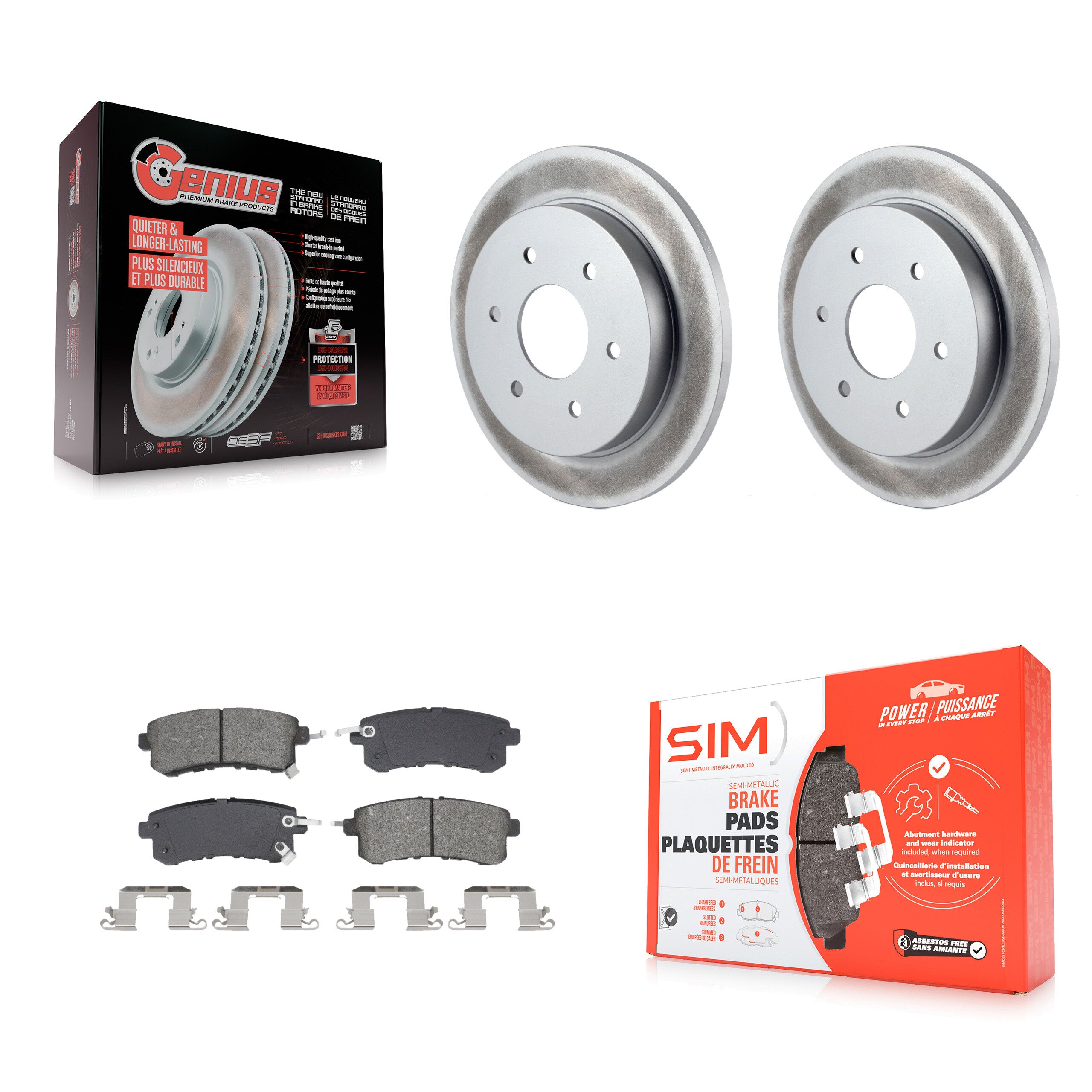 Transit Auto KGS-102731 Disc Brake Kit for 2017-2019 Nissan Armada - Rear