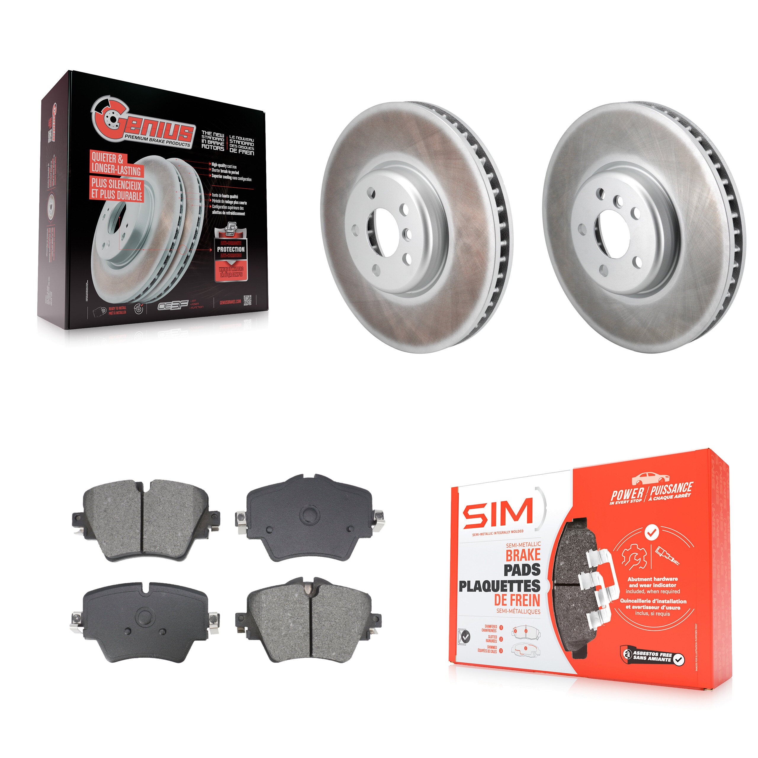 Transit Auto KGS-102750 Disc Brake Kit for 2021 Toyota GR Supra - Front