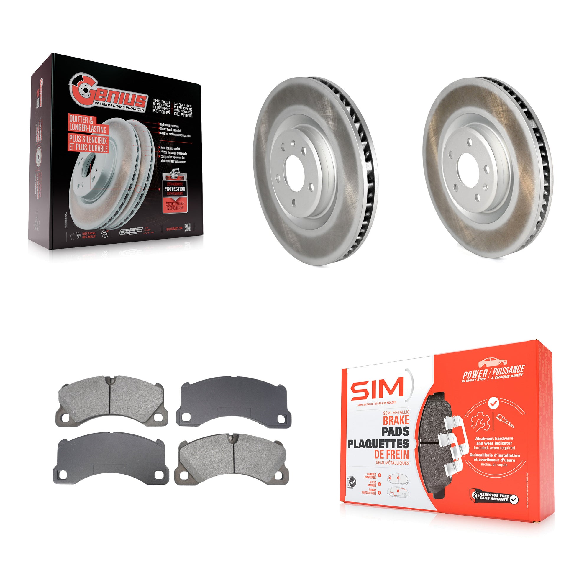 Transit Auto KGS-102751 Disc Brake Kit for 2015-2017 Porsche Macan - Front