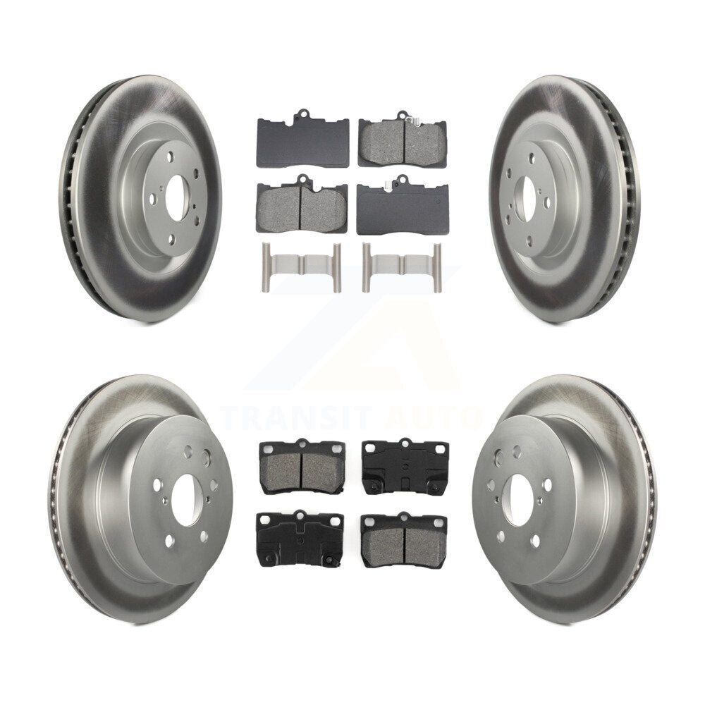 Transit Auto KGS-102757 Disc Brake Kit for 2007-2013 Lexus IS350, Lexus GS350 and More - Front and Rear