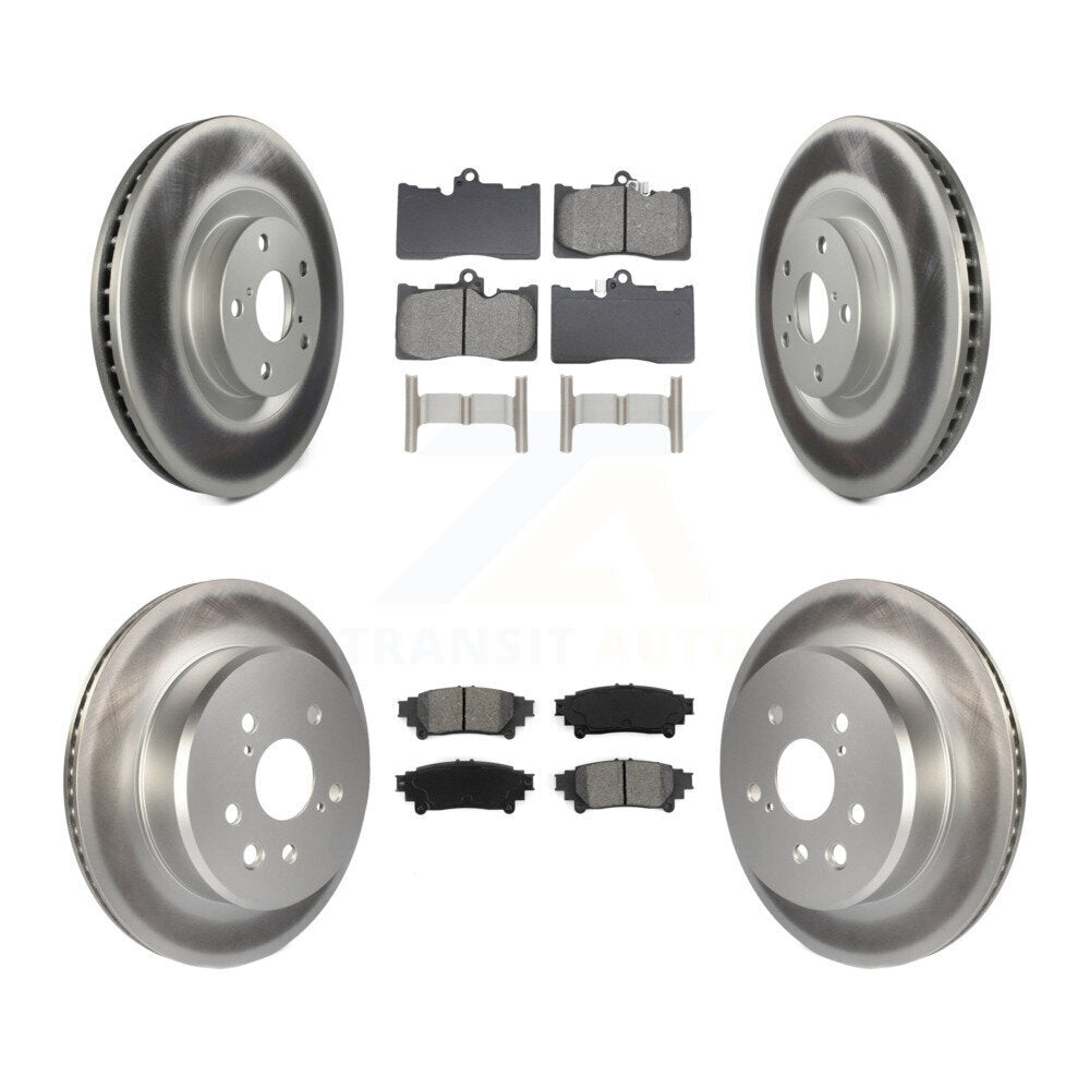 Transit Auto KGS-102758 Disc Brake Kit for 2013-2020 Lexus IS350, Lexus GS300 and More - Front and Rear