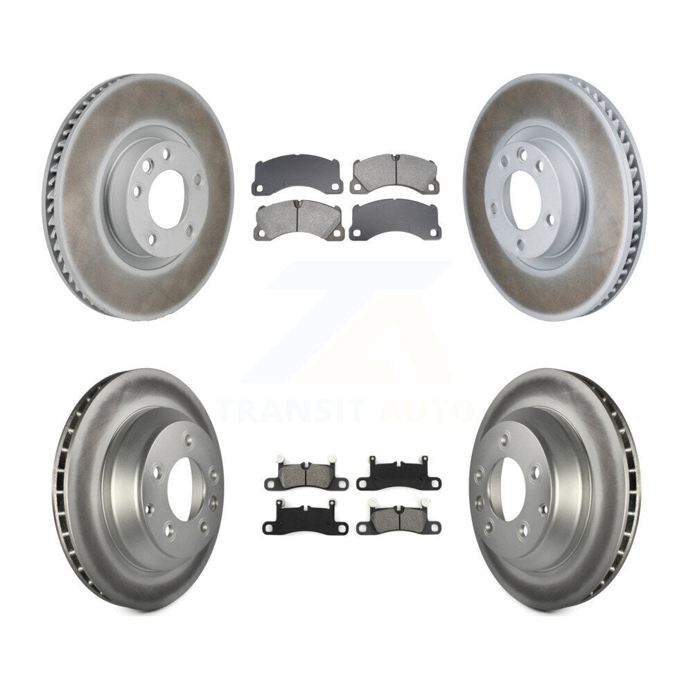 Transit Auto KGS-102761 Disc Brake Kit for 2011-2018 Porsche Cayenne, Volkswagen Touareg - Front and Rear