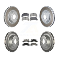 Transit Auto KGS-102761 Disc Brake Kit for 2011-2018 Porsche Cayenne, Volkswagen Touareg - Front and Rear