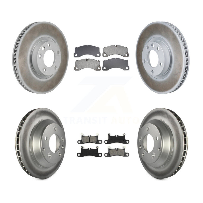 Transit Auto KGS-102761 Disc Brake Kit for 2011-2018 Porsche Cayenne, Volkswagen Touareg - Front and Rear