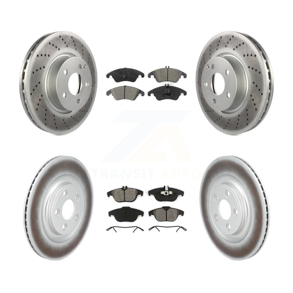 Transit Auto KGS-102799 Disc Brake Kit for 2017 Mercedes-Benz E400 - Front and Rear