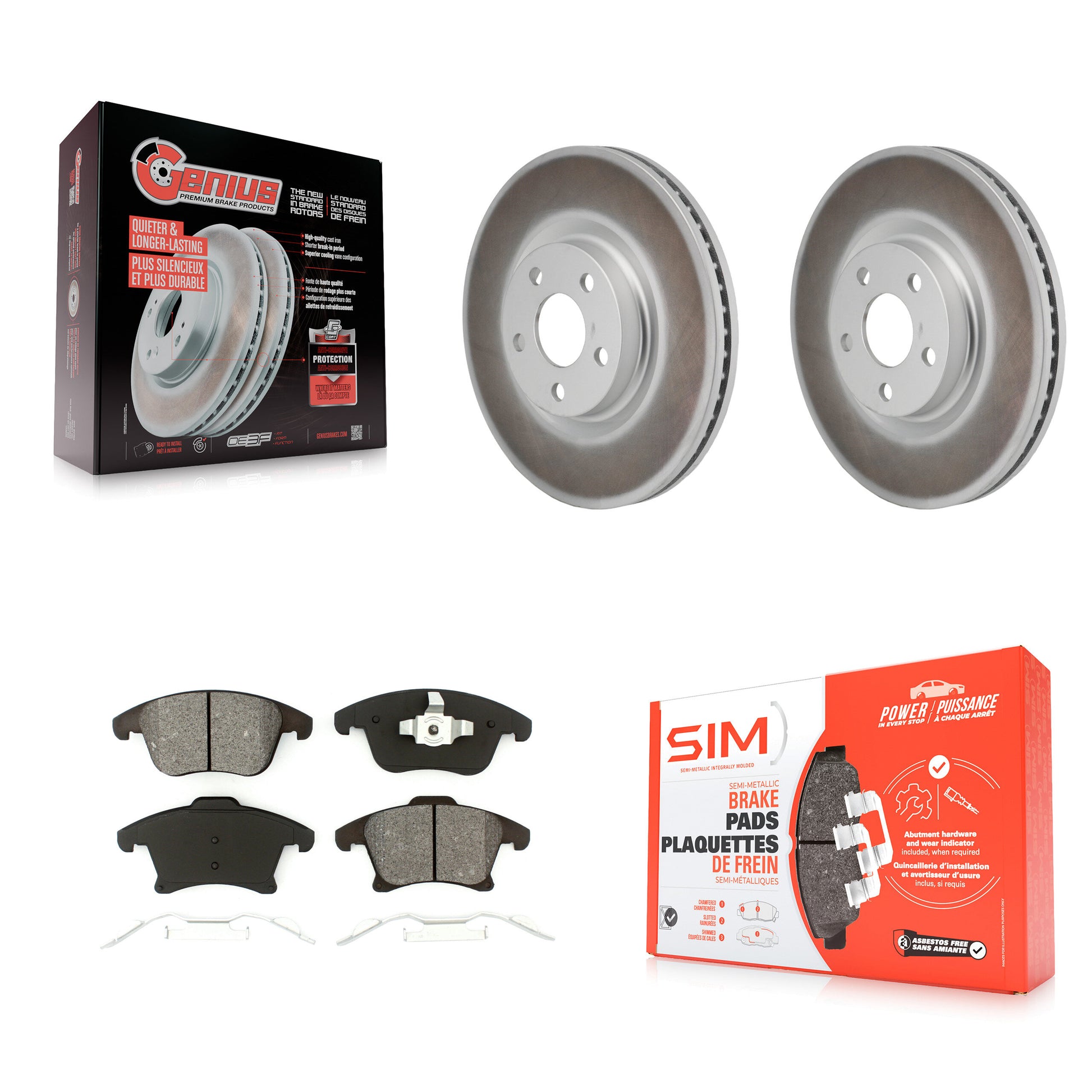 Transit Auto KGS-102807 Disc Brake Kit for 2017-2020 Lincoln MKZ - Front