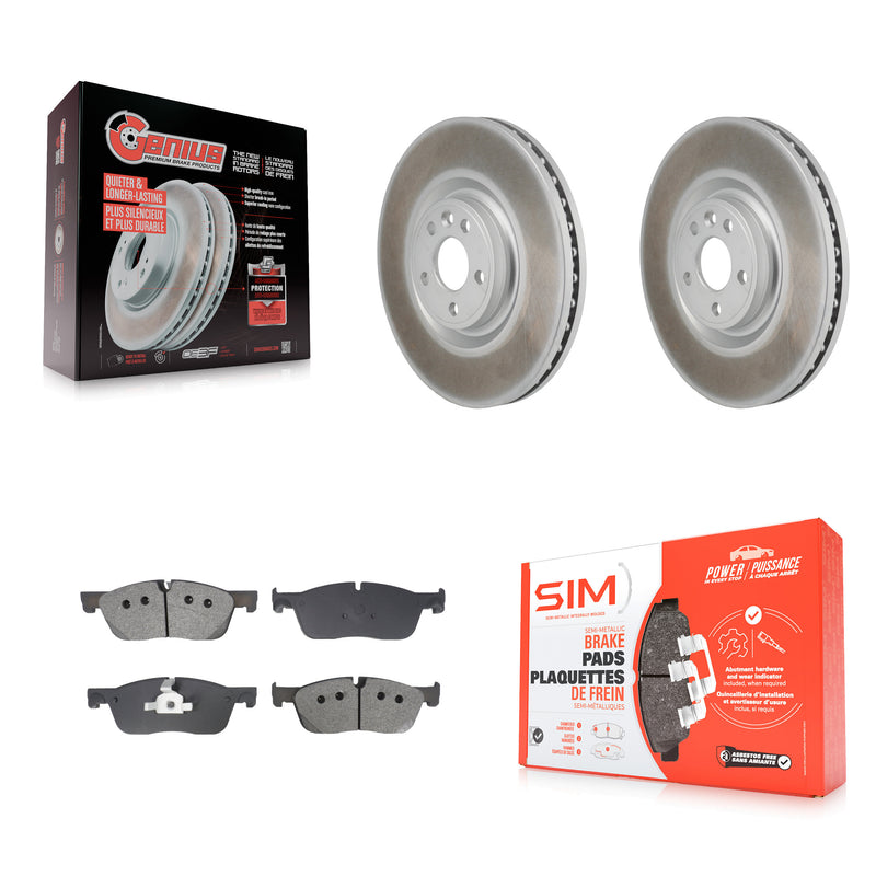 Transit Auto KGS-102809 Disc Brake Kit for 2016-2018 Jaguar E-Pace, Land Rover Discovery Sport - Front