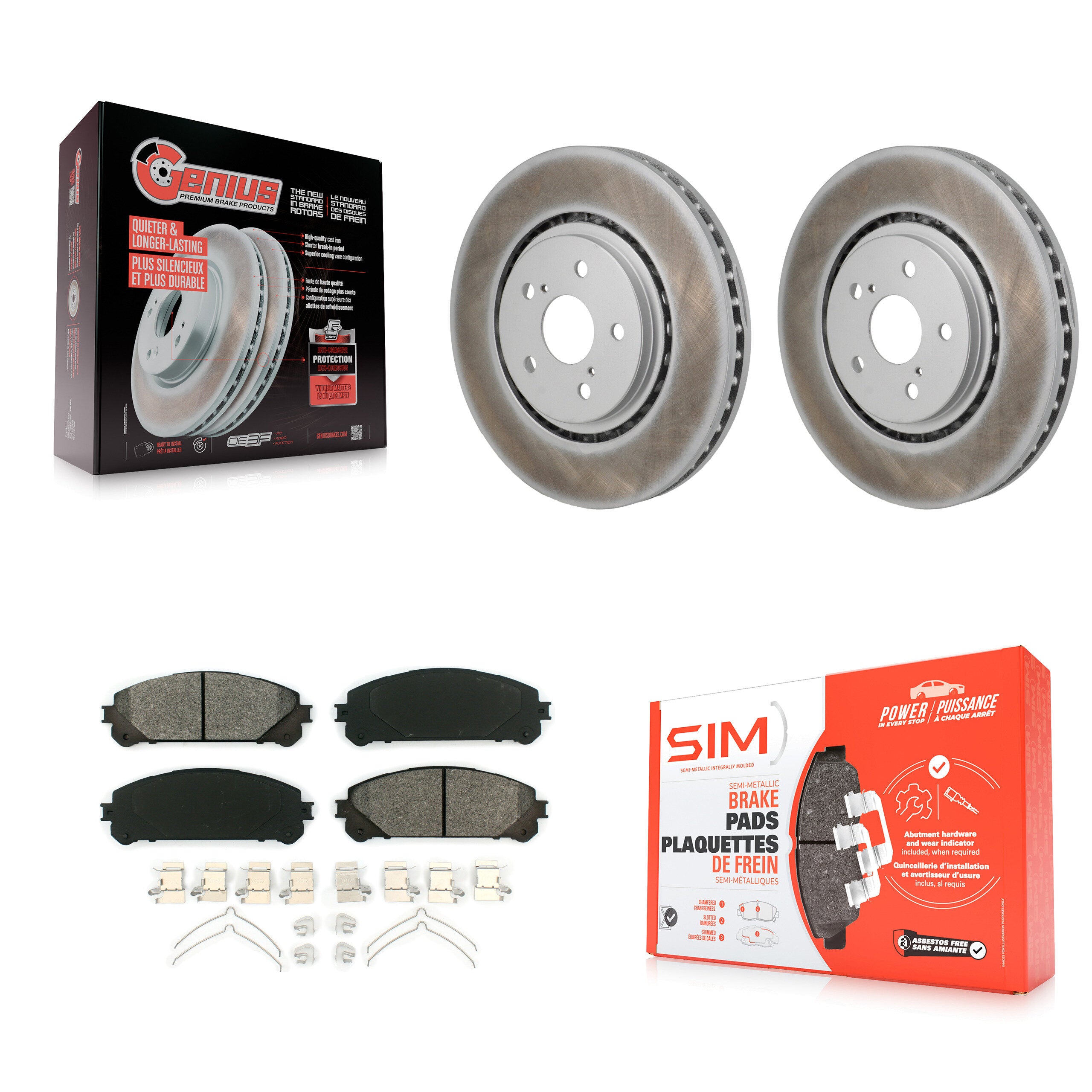 Transit Auto KGS-102814 Disc Brake Kit for 2021-2023 Lexus RZ450e, Subaru Solterra and More - Front