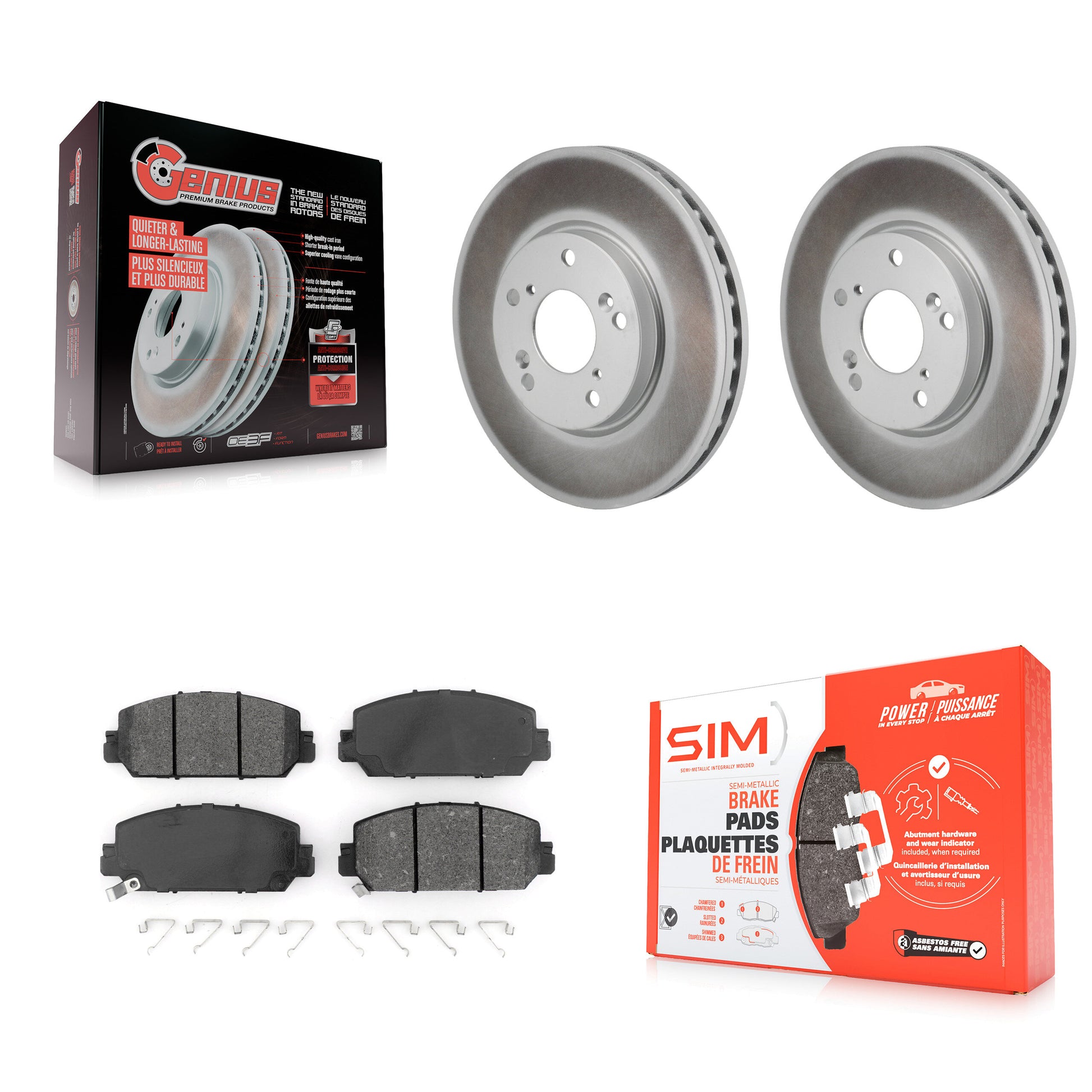 Transit Auto KGS-102819 Disc Brake Kit for 2017-2021 Honda Clarity - Front