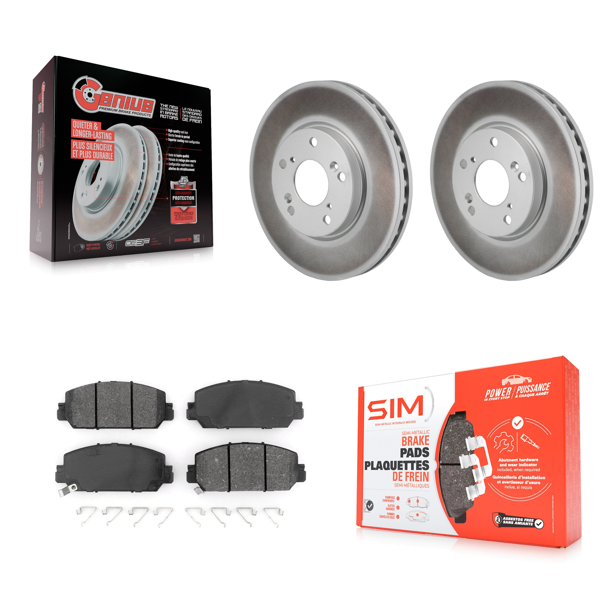 Transit Auto KGS-102819 Disc Brake Kit for 2017-2021 Honda Clarity - Front