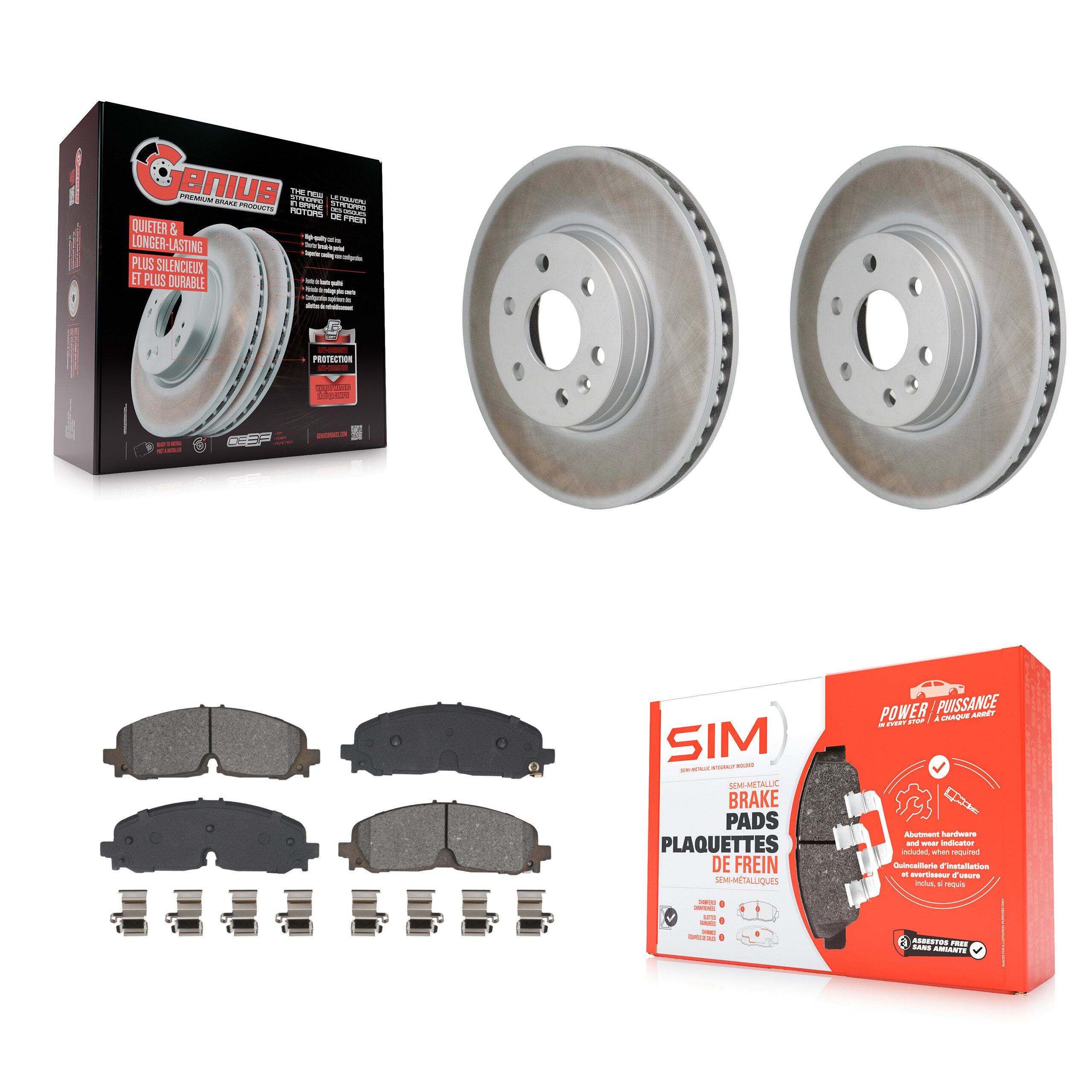 Transit Auto KGS-102829 Disc Brake Kit for 2021-2022 Chevrolet Colorado, GMC Canyon - Front