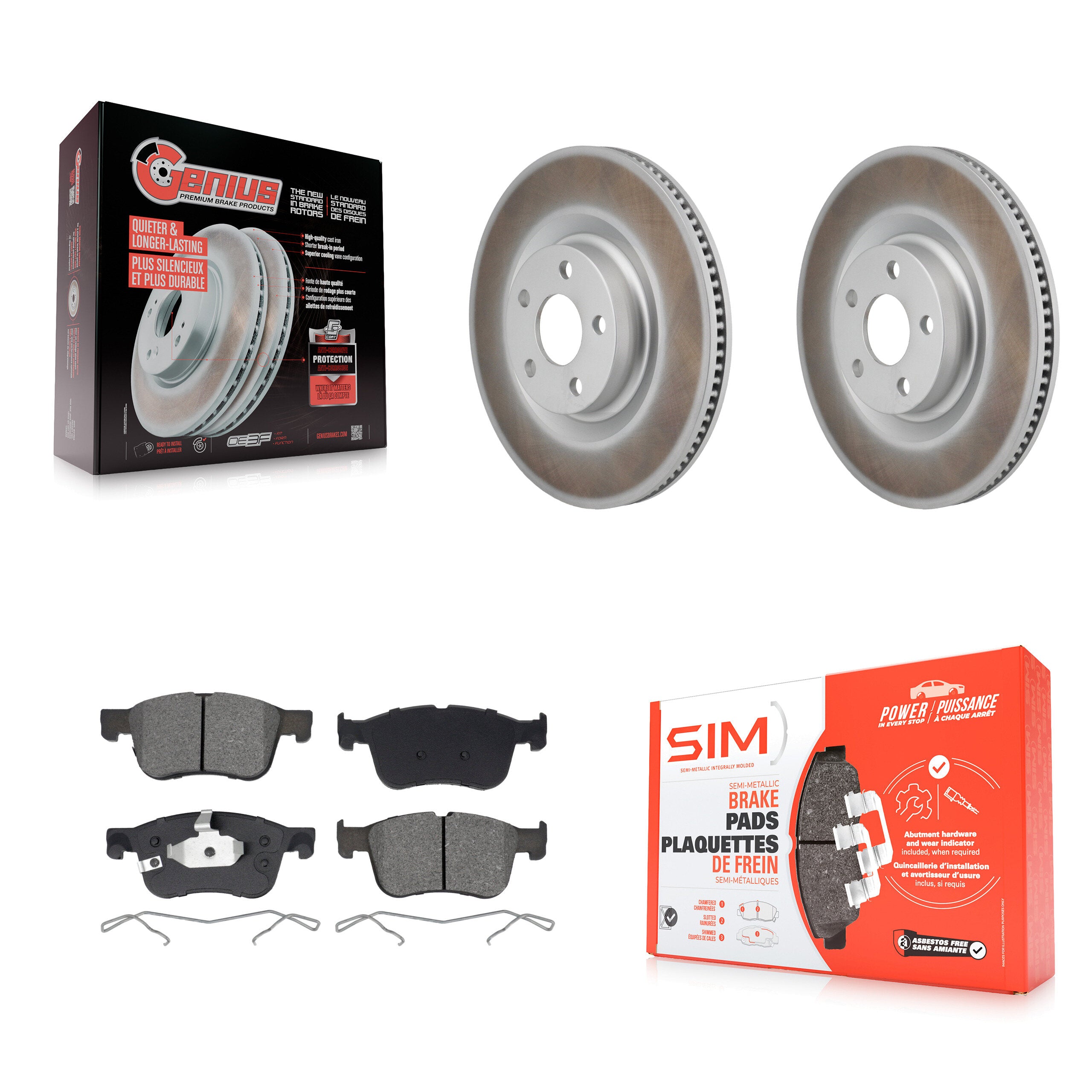 Transit Auto KGS-102831 Disc Brake Kit for 2022-2023 Ford Maverick - Front