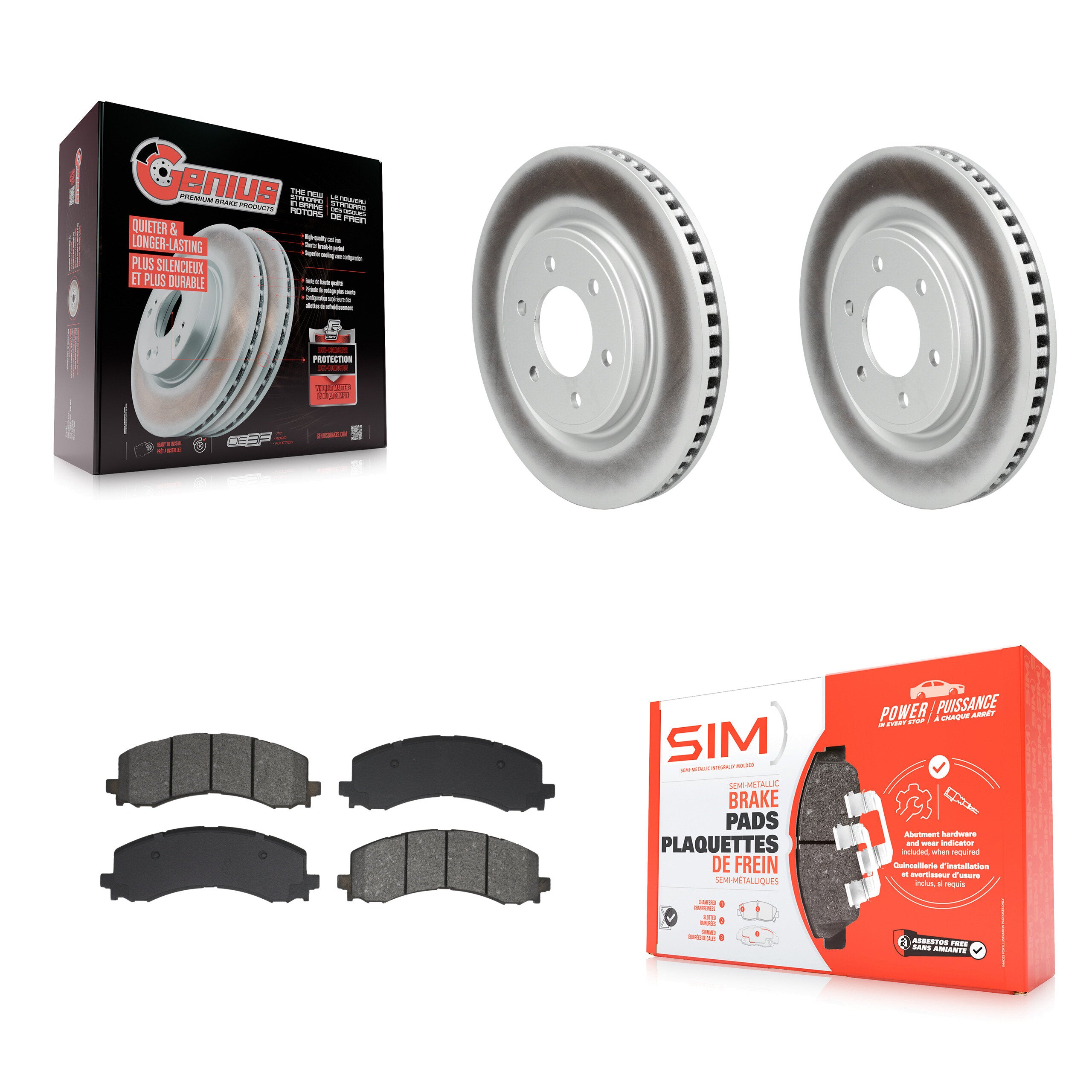 Transit Auto KGS-102833 Disc Brake Kit for 2022-2023 Ford F-150 Lightning - Front