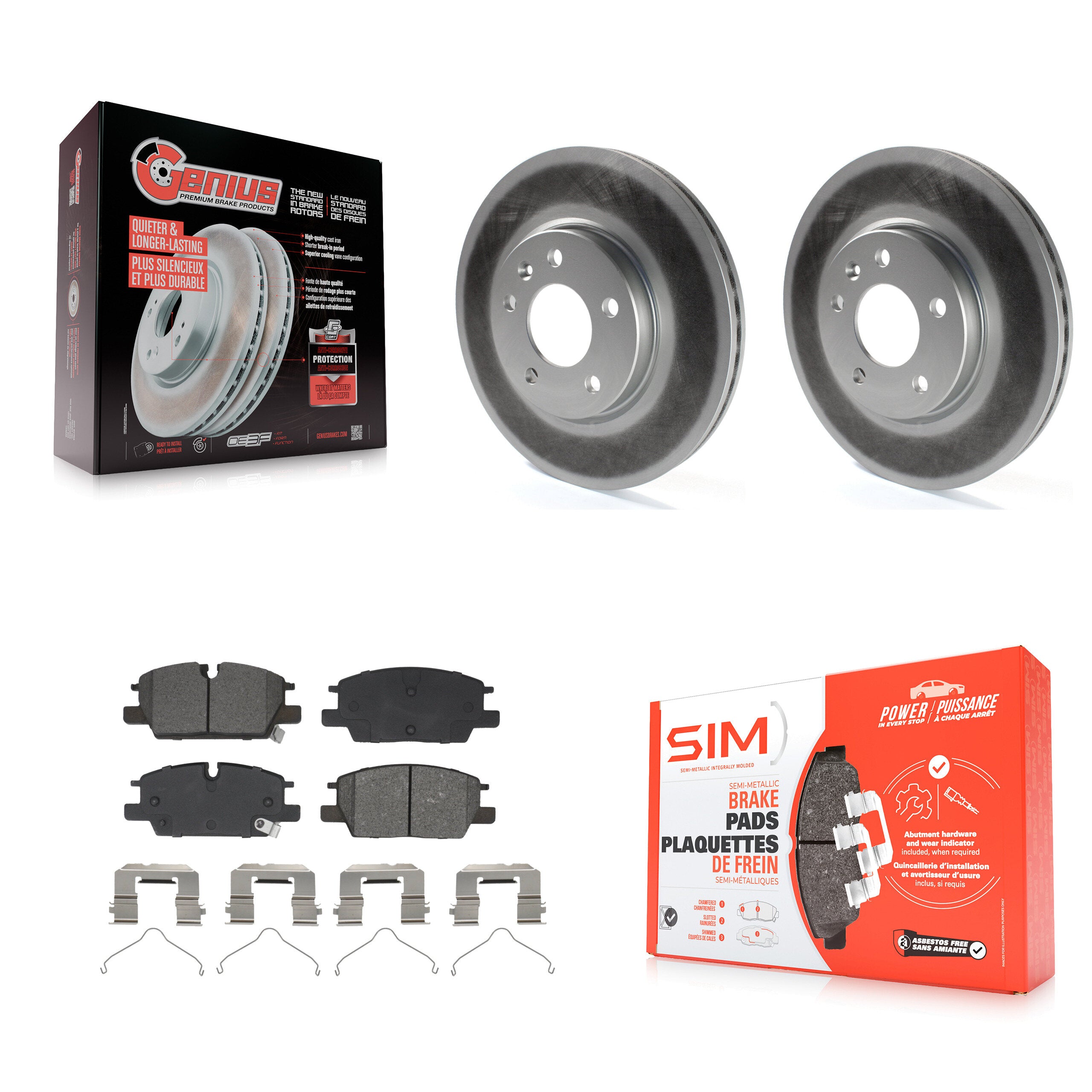 Transit Auto KGS-102834 Disc Brake Kit for 2020-2024 Buick Envista, Chevrolet Equinox and More - Front