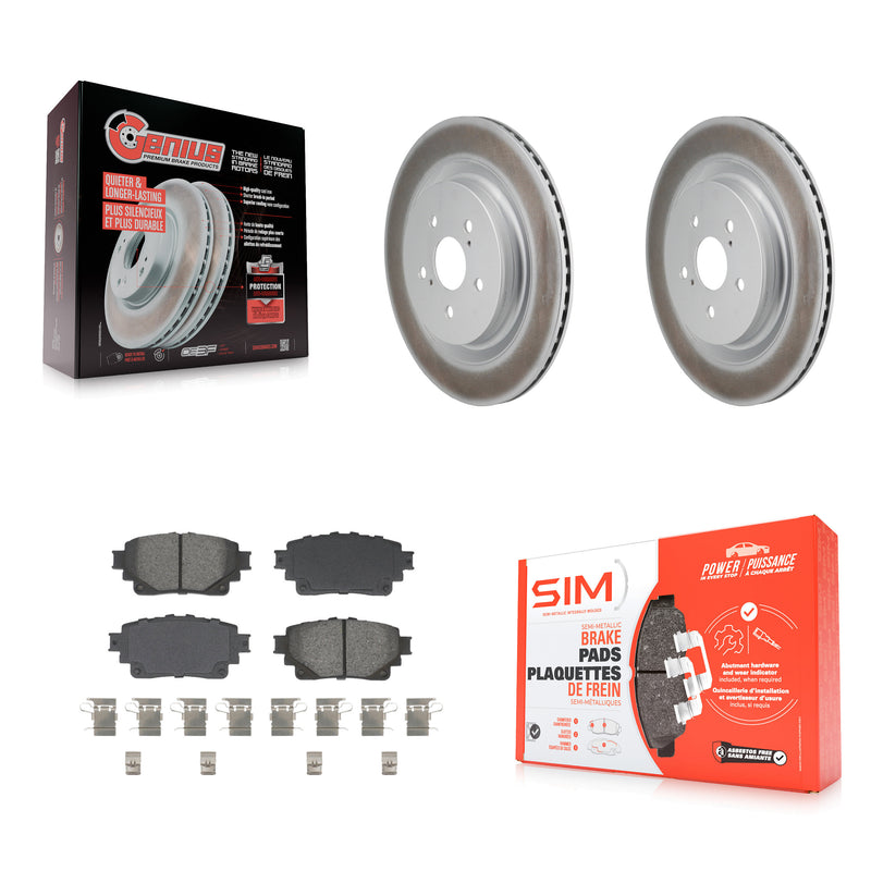 Transit Auto KGS-102839 Disc Brake Kit for 2020-2024 Lexus RX350, Lexus RX450h+ and More - Rear