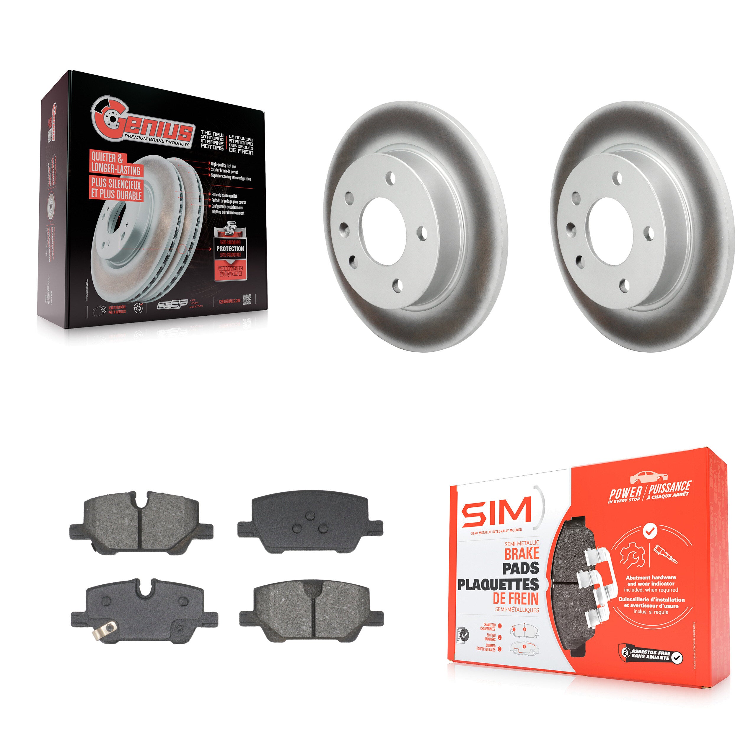 Transit Auto KGS-102861 Disc Brake Kit for 2020-2024 Chevrolet Trailblazer, Buick Encore GX - Rear