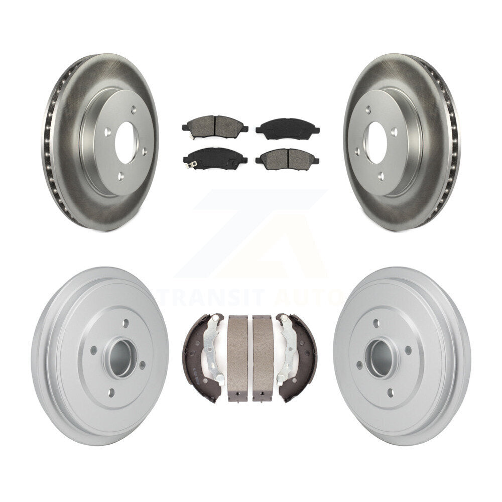 Transit Auto KGS-102890 Disc Brake Kit for 2012-2019 Nissan Micra, Nissan Versa, Nissan Versa Note - Front and Rear