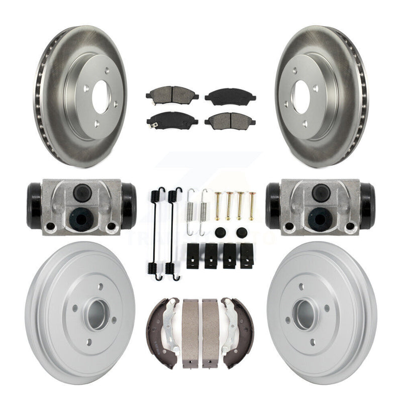 Transit Auto KGS-102896 Disc Brake Kit for 2012-2019 Nissan Micra, Nissan Versa, Nissan Versa Note - Front and Rear