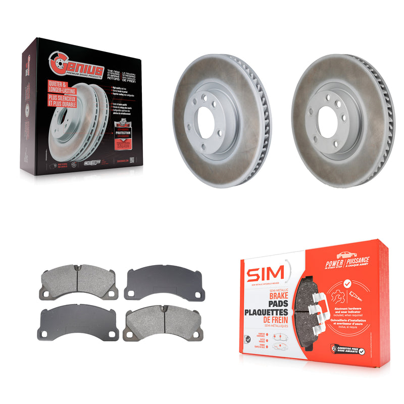 Transit Auto KGS-102905 Disc Brake Kit for 2011-2018 Porsche Cayenne, Volkswagen Touareg - Front