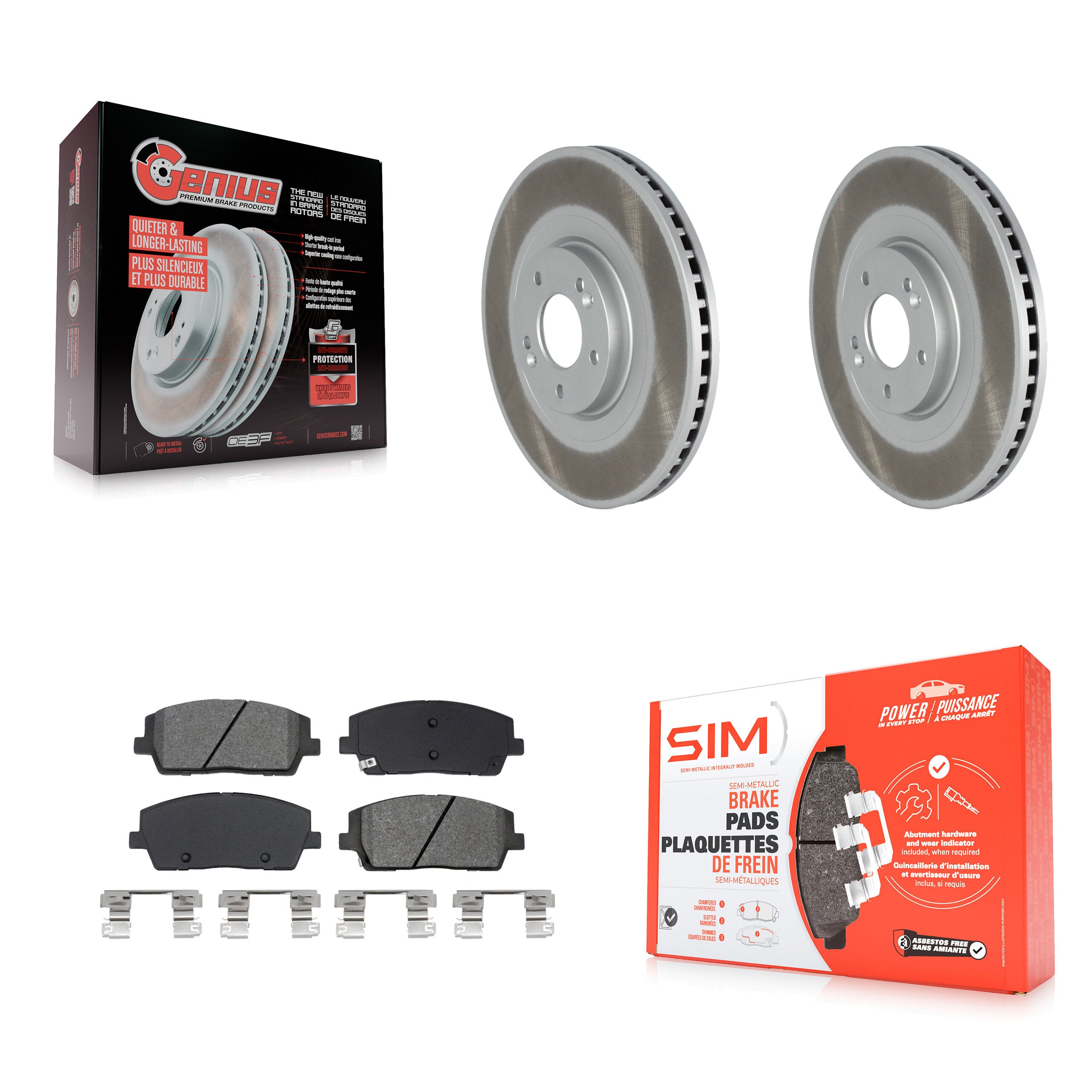 Transit Auto KGS-102912 Disc Brake Kit for 2020-2024 Hyundai Palisade, Kia Telluride - Front