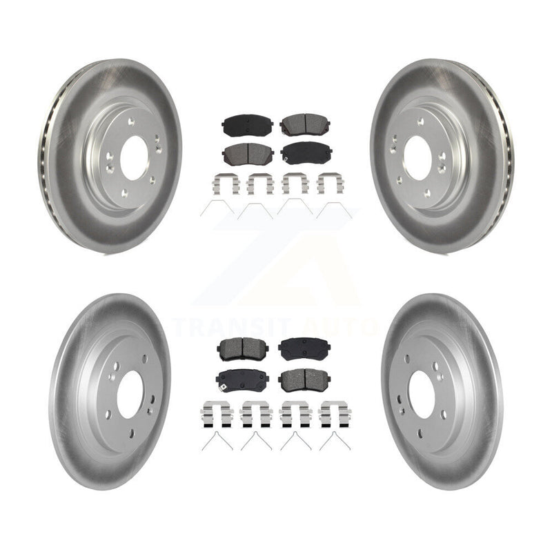 Transit Auto KGS-102918 Disc Brake Kit for 2018-2024 Hyundai Kona, Kia Seltos - Front and Rear
