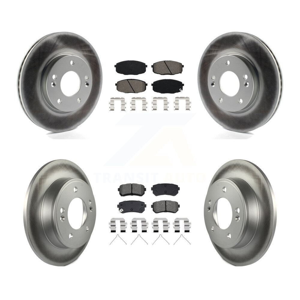 Transit Auto KGS-102920 Disc Brake Kit for 2018-2023 Hyundai Kona, Kia Seltos - Front and Rear