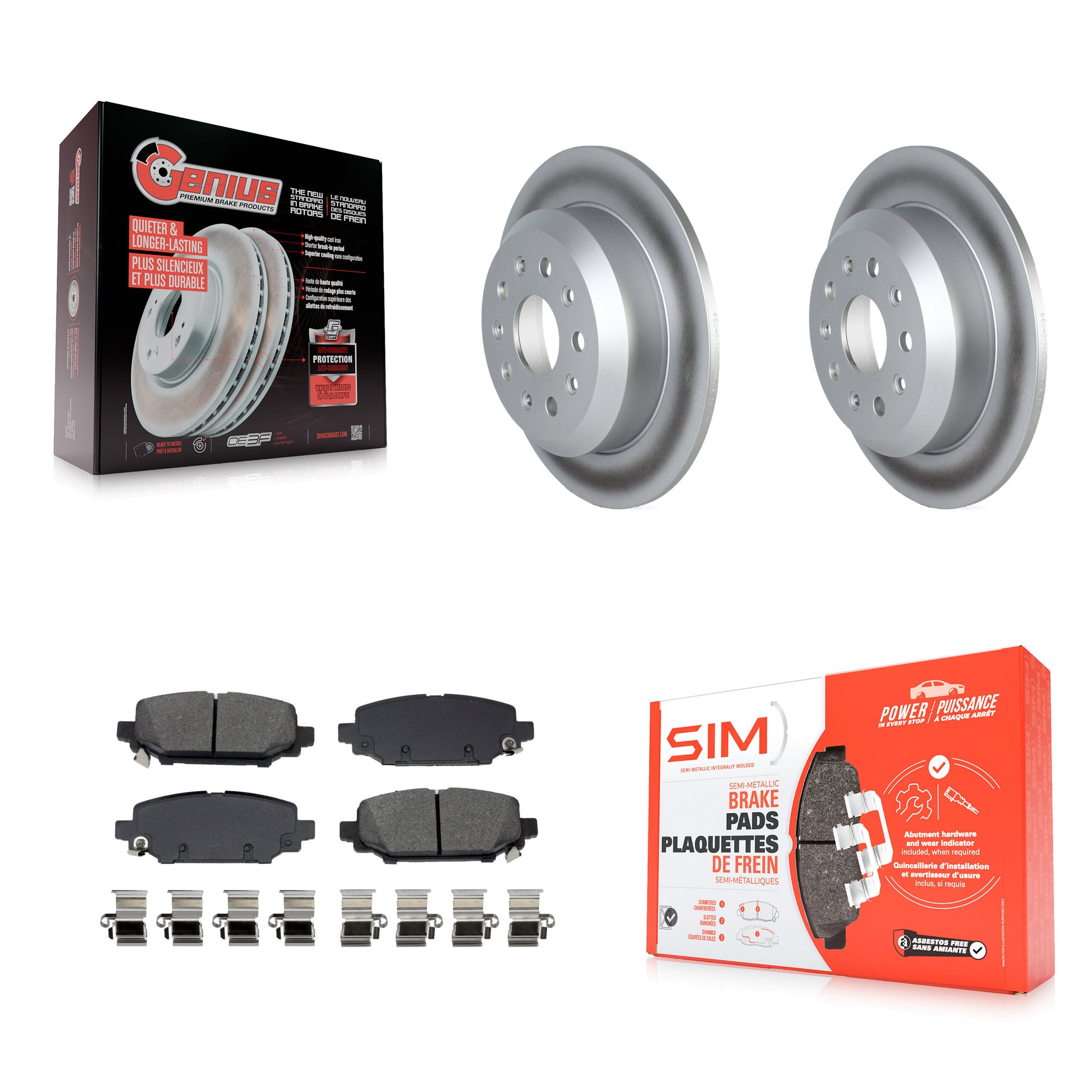 Transit Auto KGS-102929 Disc Brake Kit for 2018-2020 Jeep Wrangler - Rear