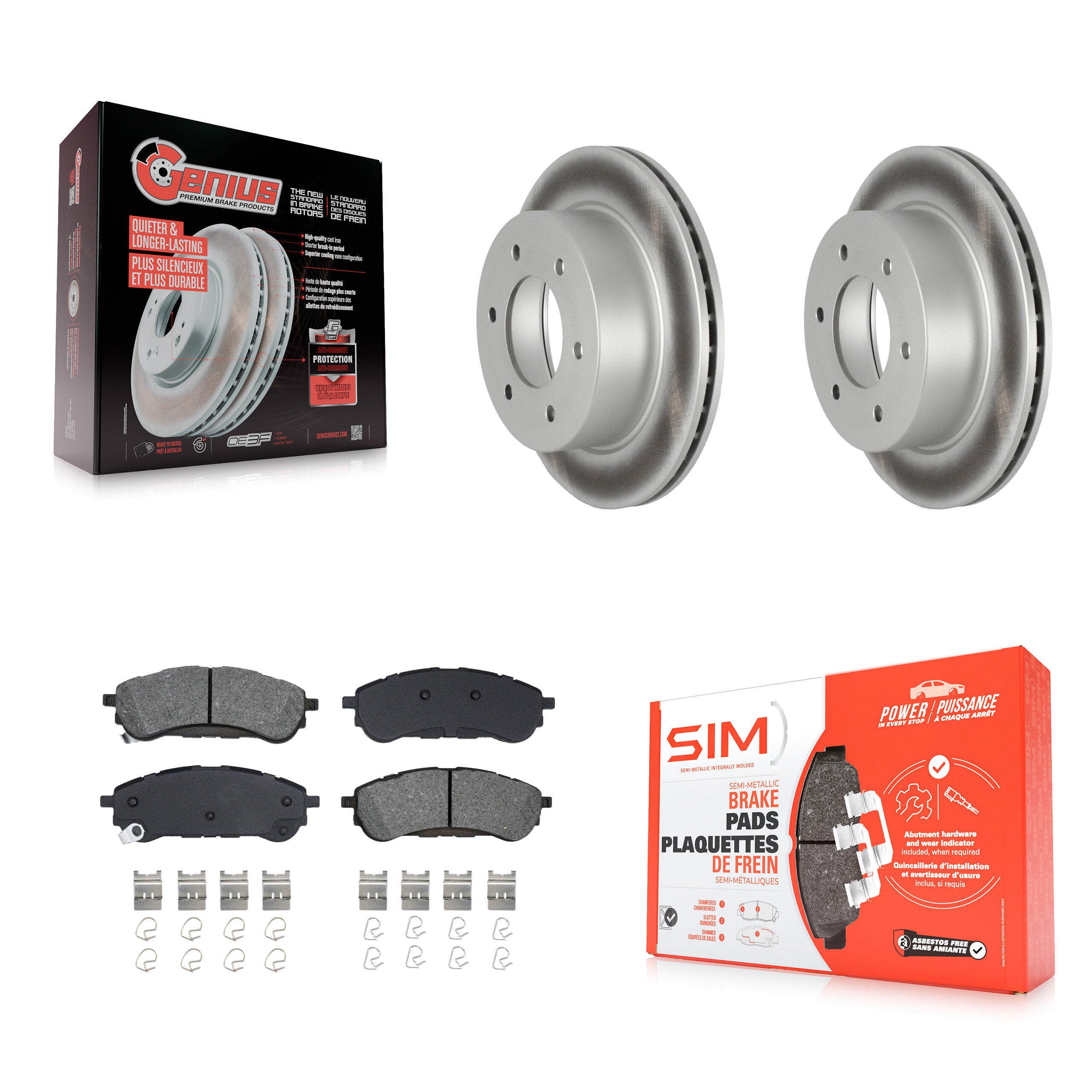 Transit Auto KGS-102933 Disc Brake Kit for 2019-2023 Ford Ranger - Rear