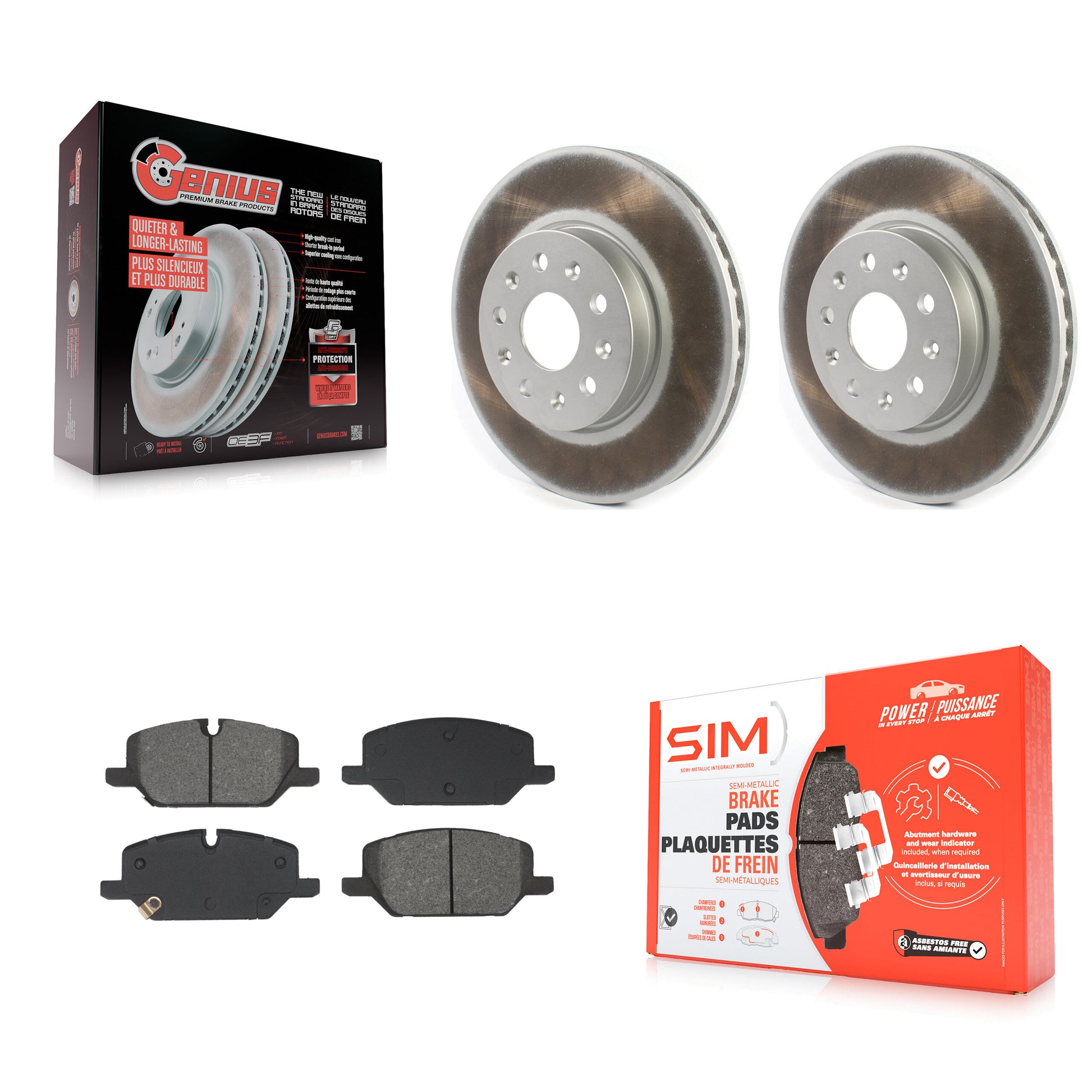 Transit Auto KGS-103602 Disc Brake Kit for 2021-2022 Chevrolet Camaro - Front