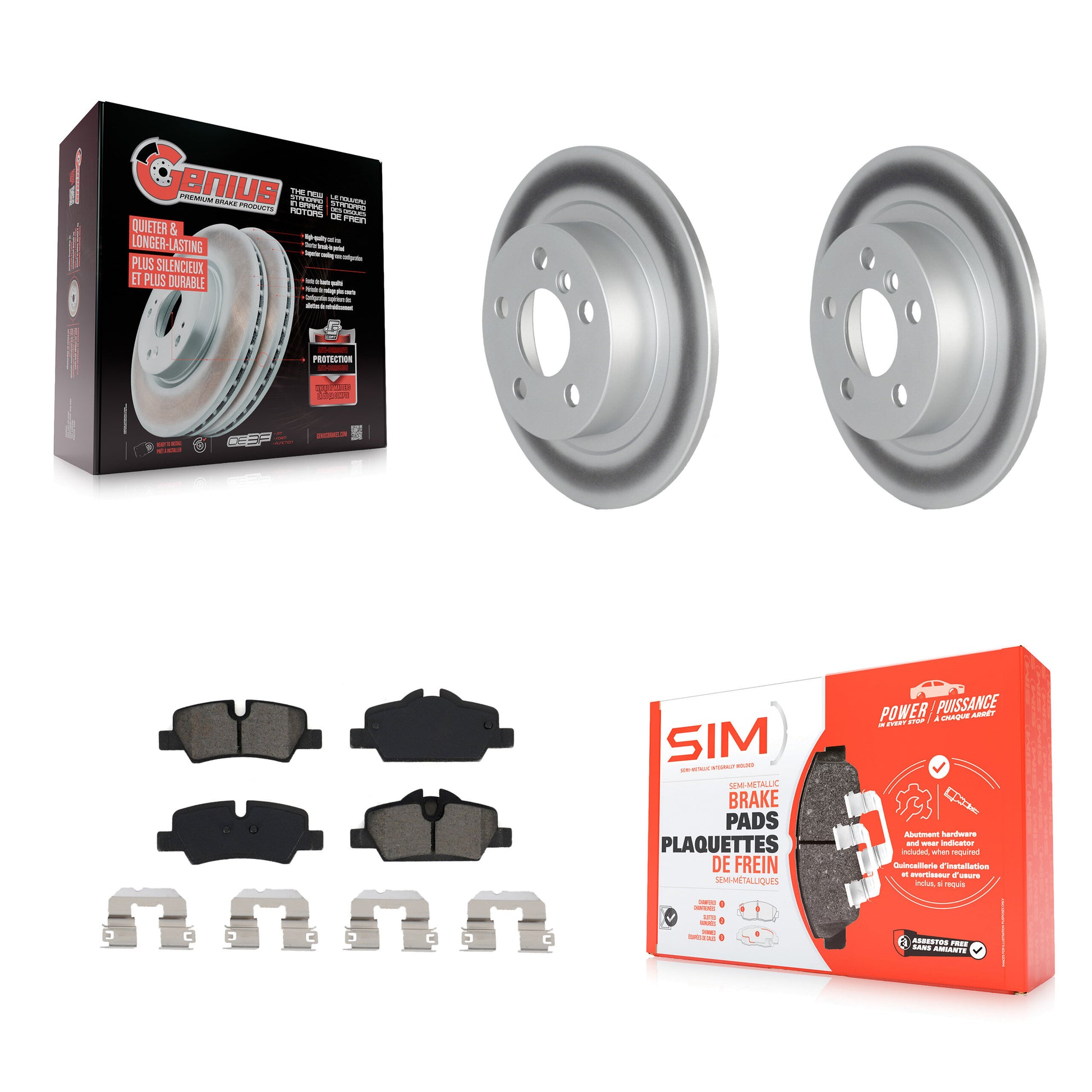 Transit Auto KGS-103611 Disc Brake Kit for 2020-2022 Mini Cooper - Rear