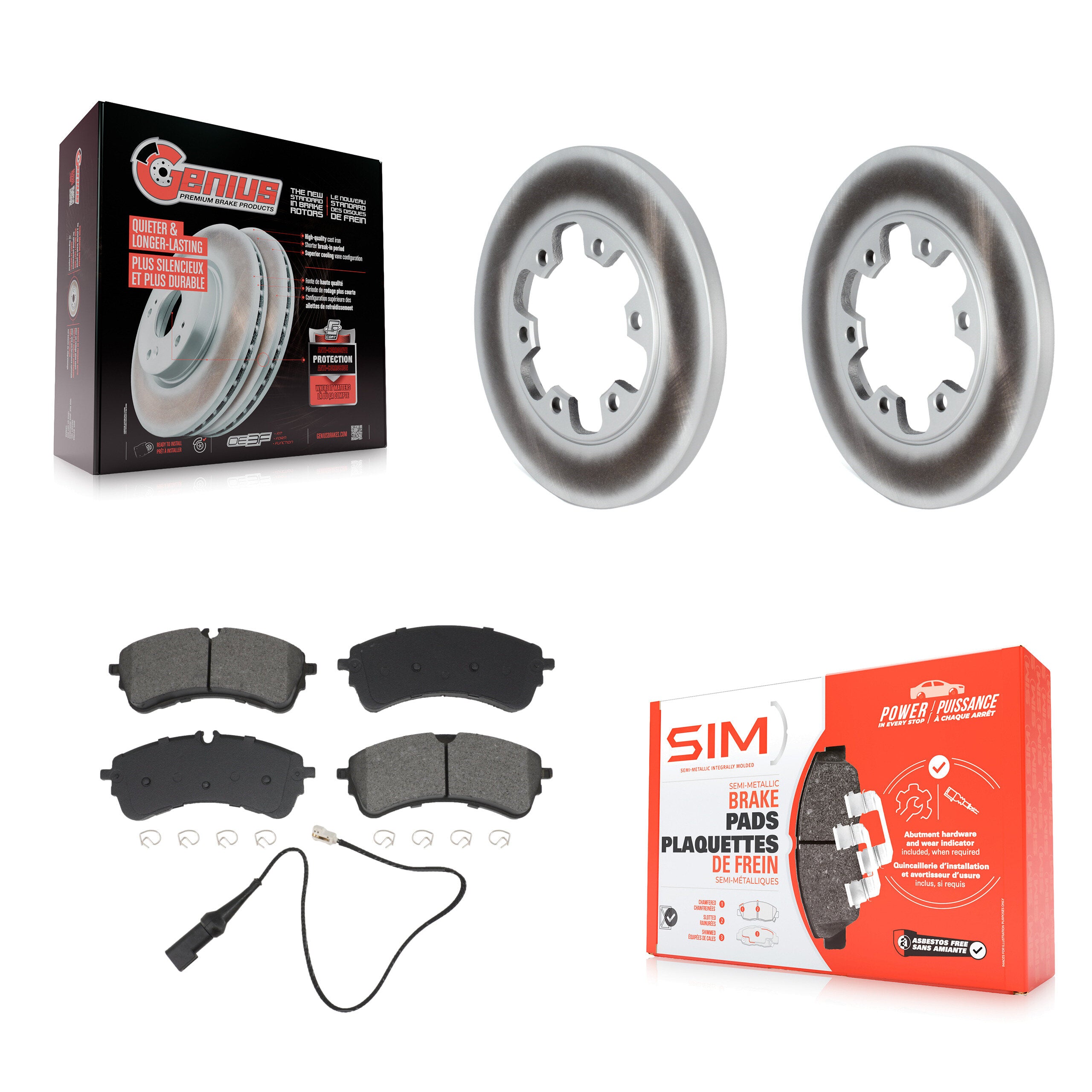Transit Auto KGS-103612 Disc Brake Kit for 2020-2023 Ford Transit-350, Ford Transit-350 HD and More - Rear