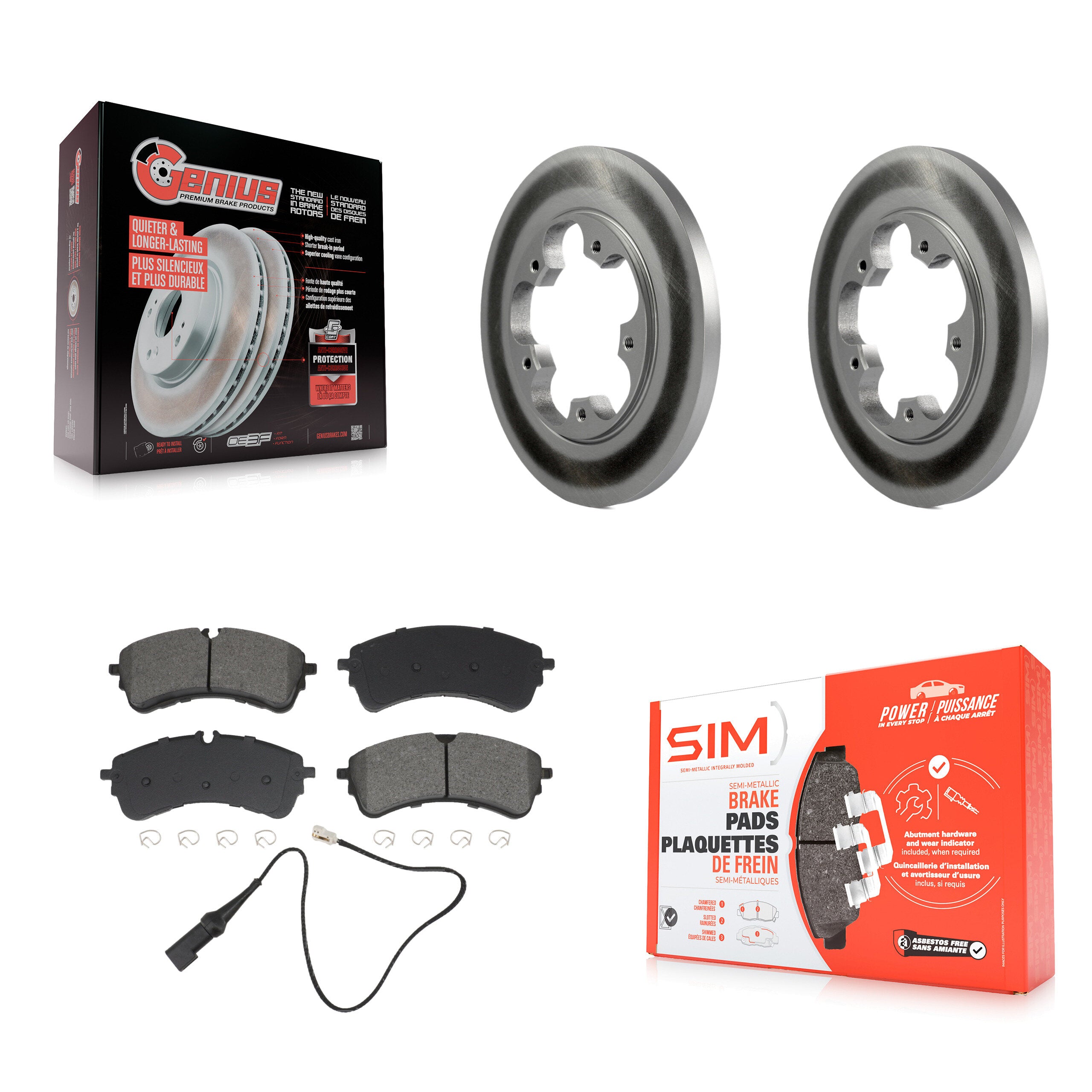 Transit Auto KGS-103613 Disc Brake Kit for 2020-2023 Ford Transit-350, Ford Transit-150, Ford Transit-250 - Rear