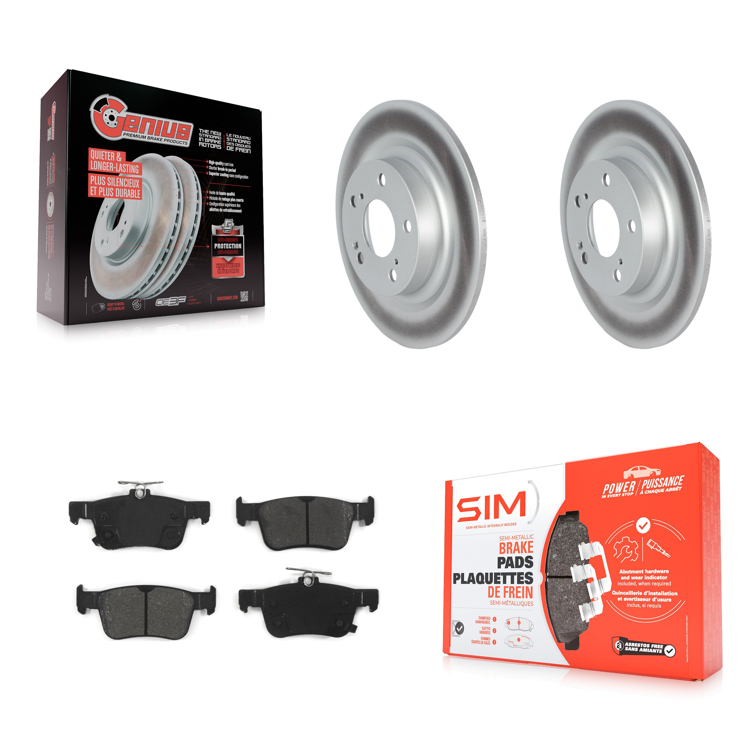 Transit Auto KGS-103614 Disc Brake Kit for 2024 Acura Integra - Rear