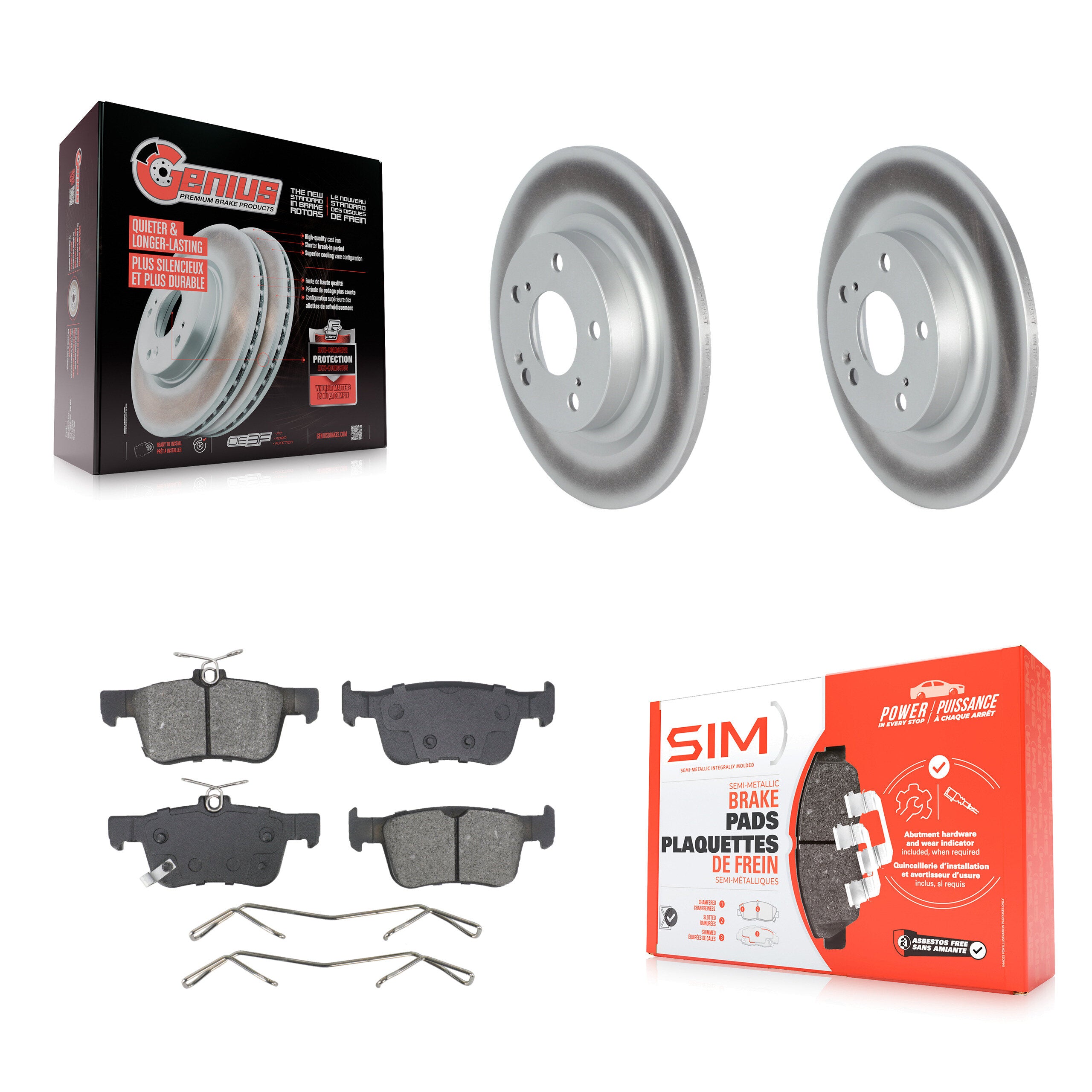 Transit Auto KGS-103615 Disc Brake Kit for 2024 Acura Integra - Rear