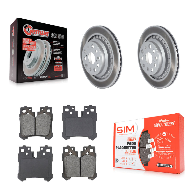 Transit Auto KGS-103625 Disc Brake Kit for 2008-2017 Lexus LS460, Lexus LS600h - Rear