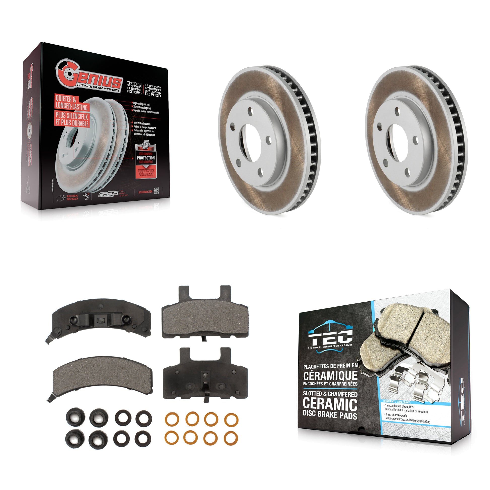Transit Auto KGT-100004 Disc Brake Kit for 1990-1993 Cadillac 60 Special, Cadillac Commercial Chassis and More - Front