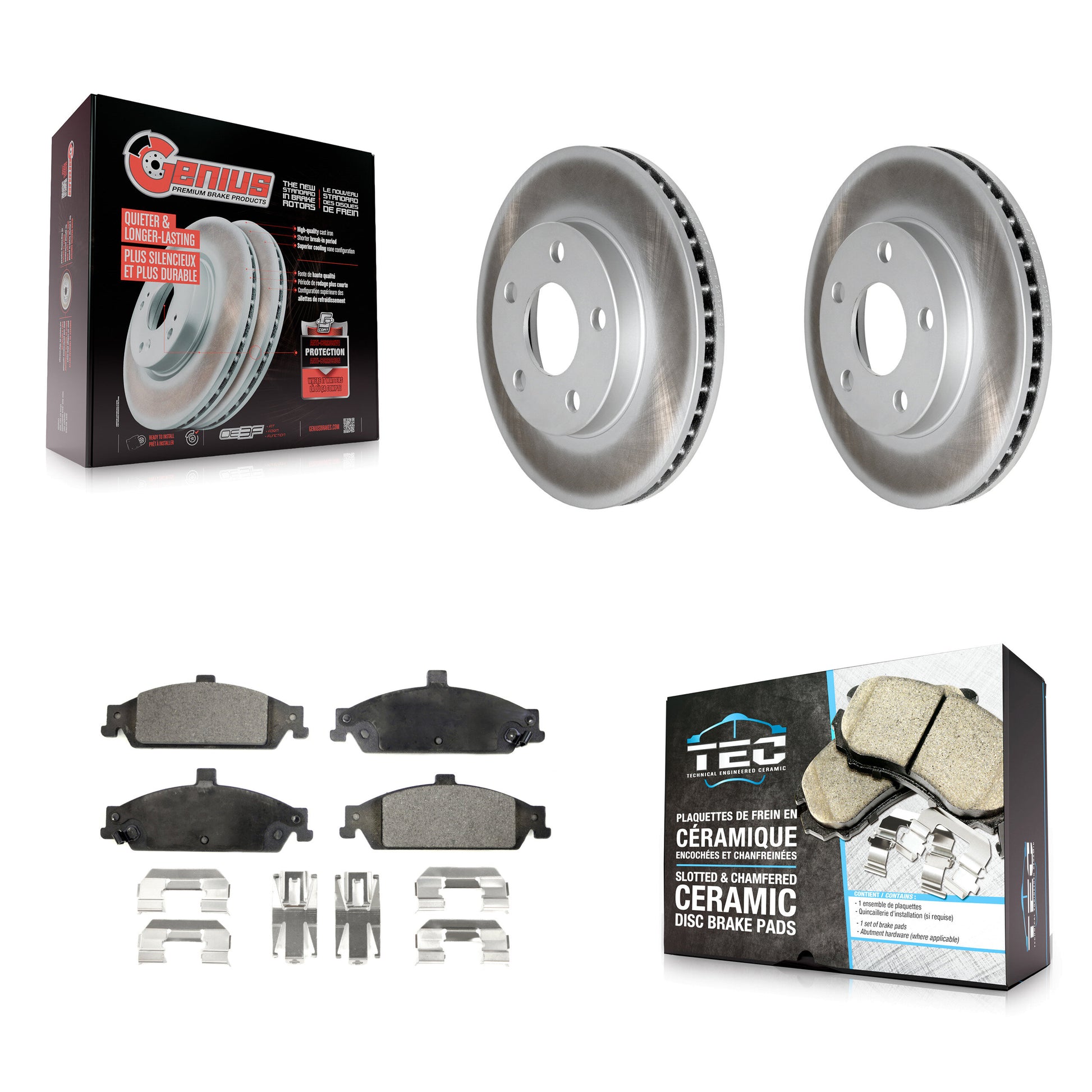 Transit Auto KGT-100008 Disc Brake Kit for 1997-2005 Chevrolet Classic, Oldsmobile Alero and More - Front