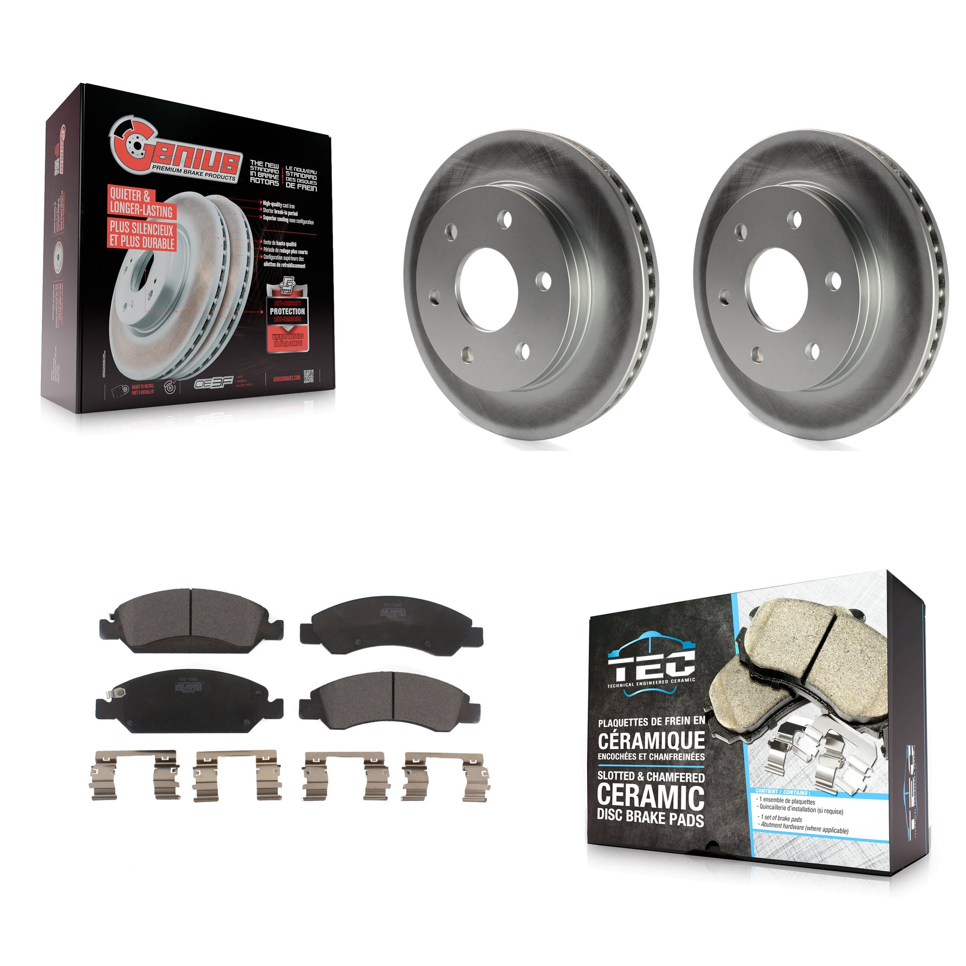 Transit Auto KGT-100010 Disc Brake Kit for 2007 GMC Sierra 1500 - Front