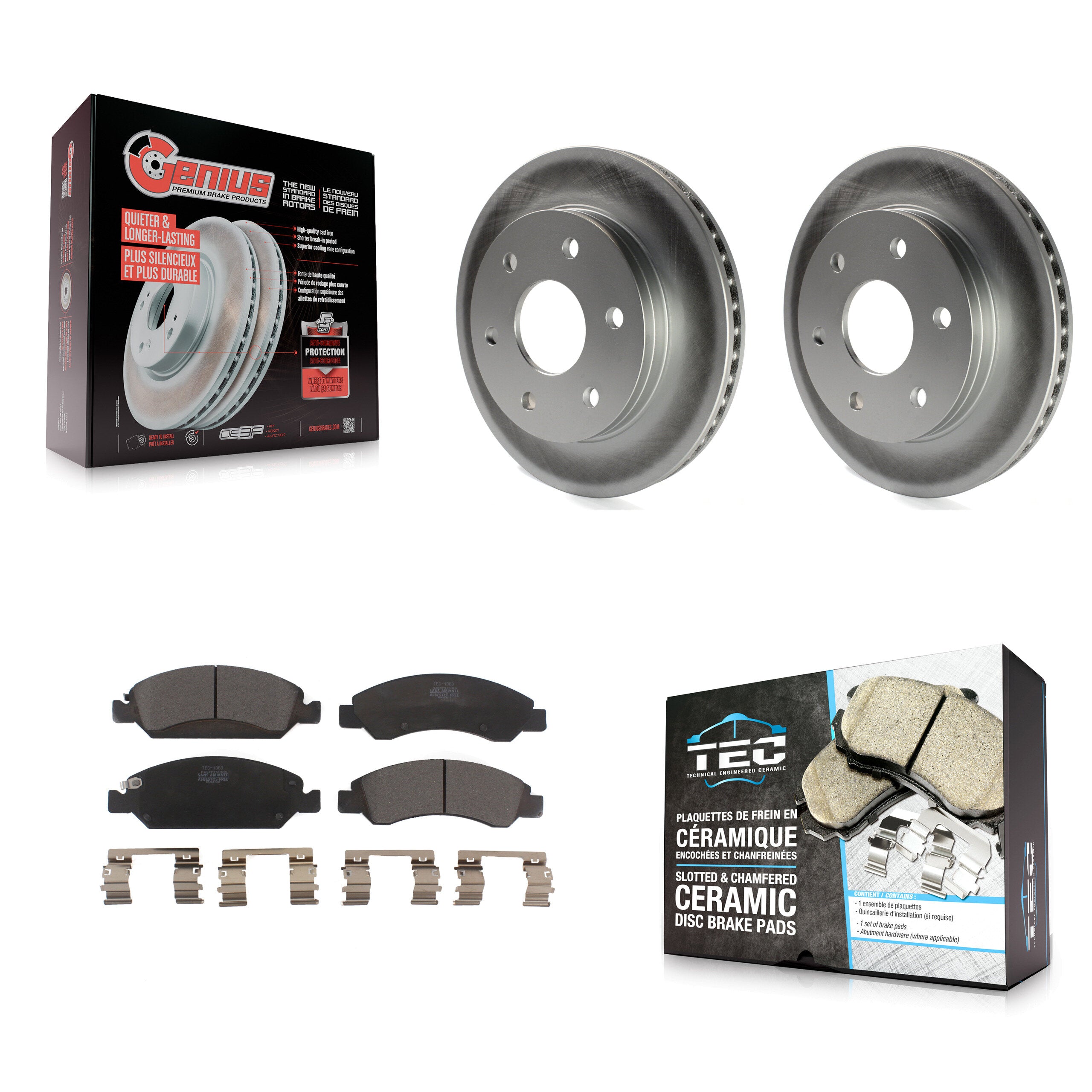 Transit Auto KGT-100010 Disc Brake Kit for 2007 GMC Sierra 1500 - Front