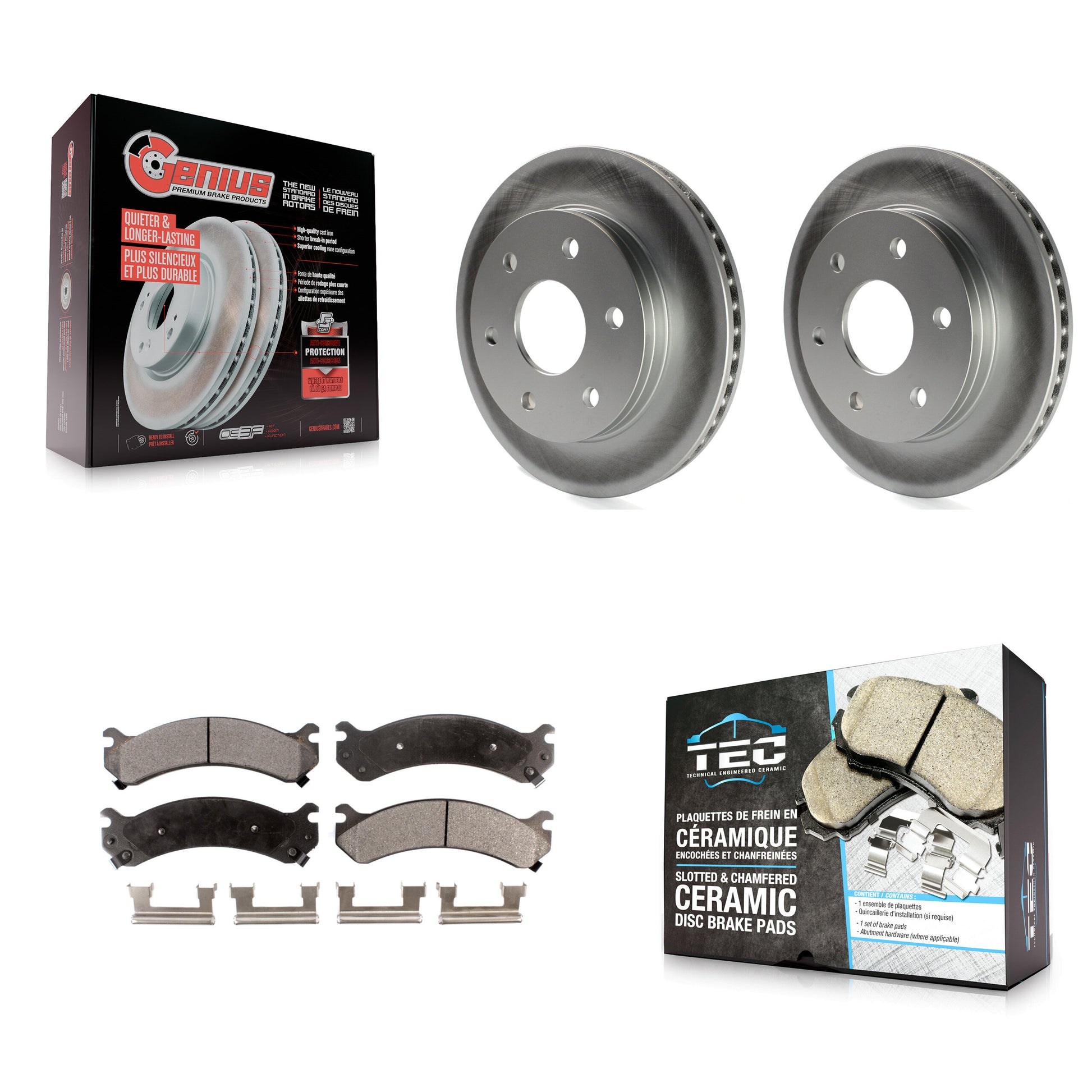 Transit Auto KGT-100011 Disc Brake Kit for 2006 Chevrolet Express 2500, GMC Savana 2500 - Front