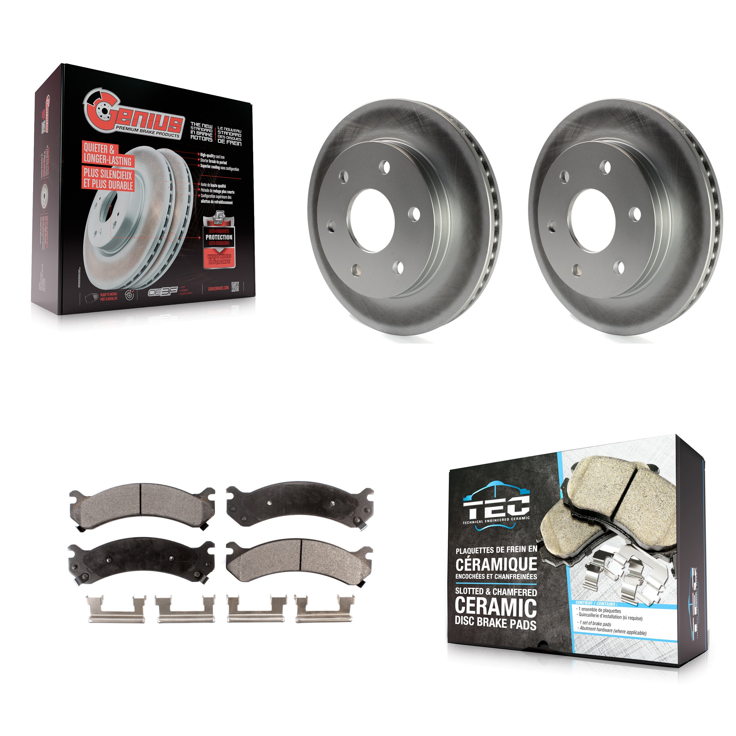 Transit Auto KGT-100011 Disc Brake Kit for 2006 Chevrolet Express 2500, GMC Savana 2500 - Front