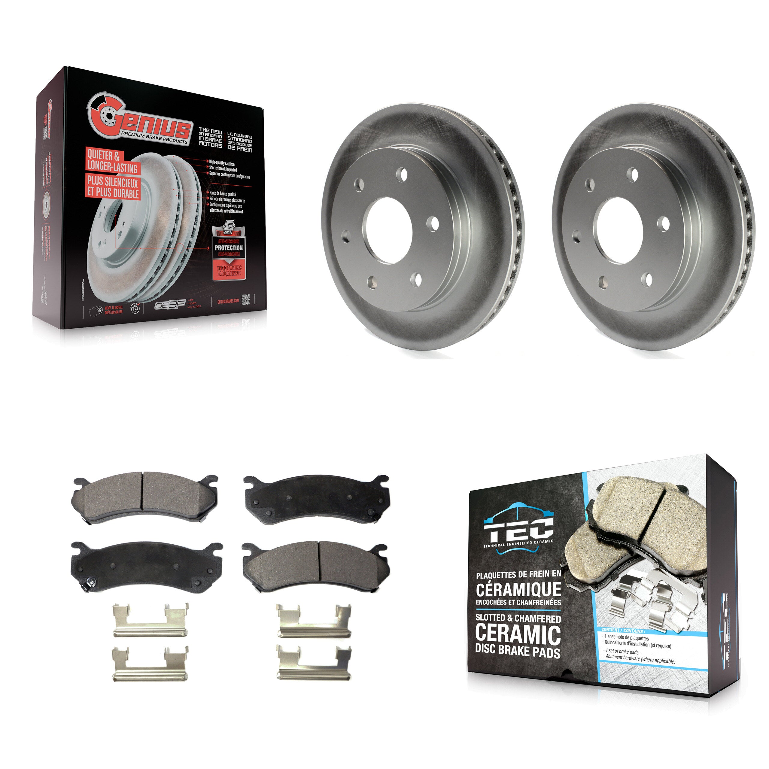 Transit Auto KGT-100012 Disc Brake Kit for 1999-2008 Chevrolet Silverado 1500 Classic, GMC Sierra 1500 Classic and More - Front